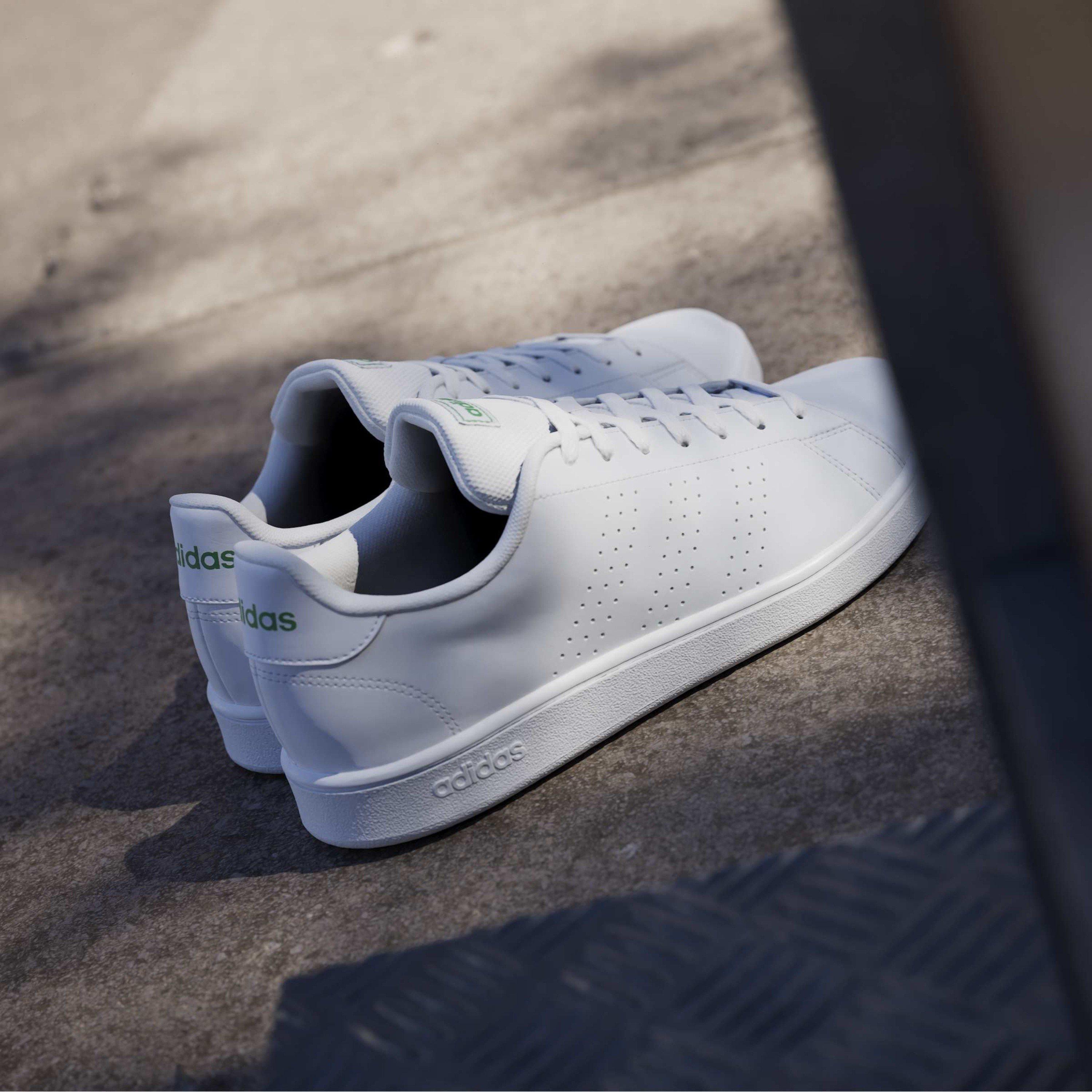Bianco/Verde - adidas - Advantage Base Trainers Mens - 13