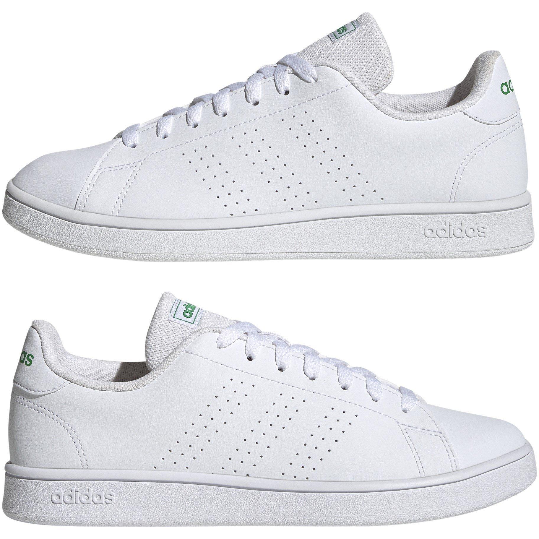 Bianco/Verde - adidas - Advantage Base Trainers Mens - 9