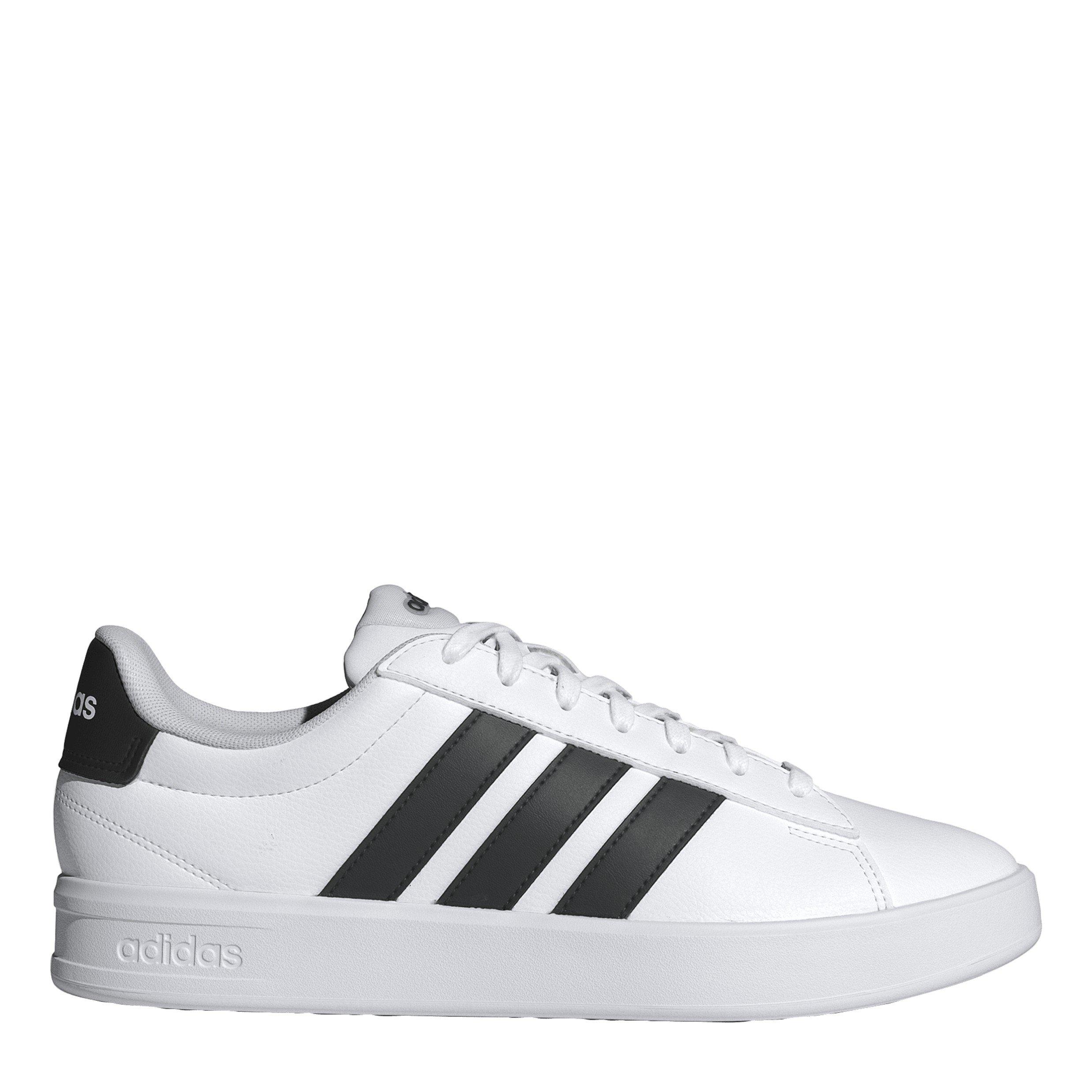 Adidas Men's Grand Court 2 Trainers - White/Black - 9 (43.3)