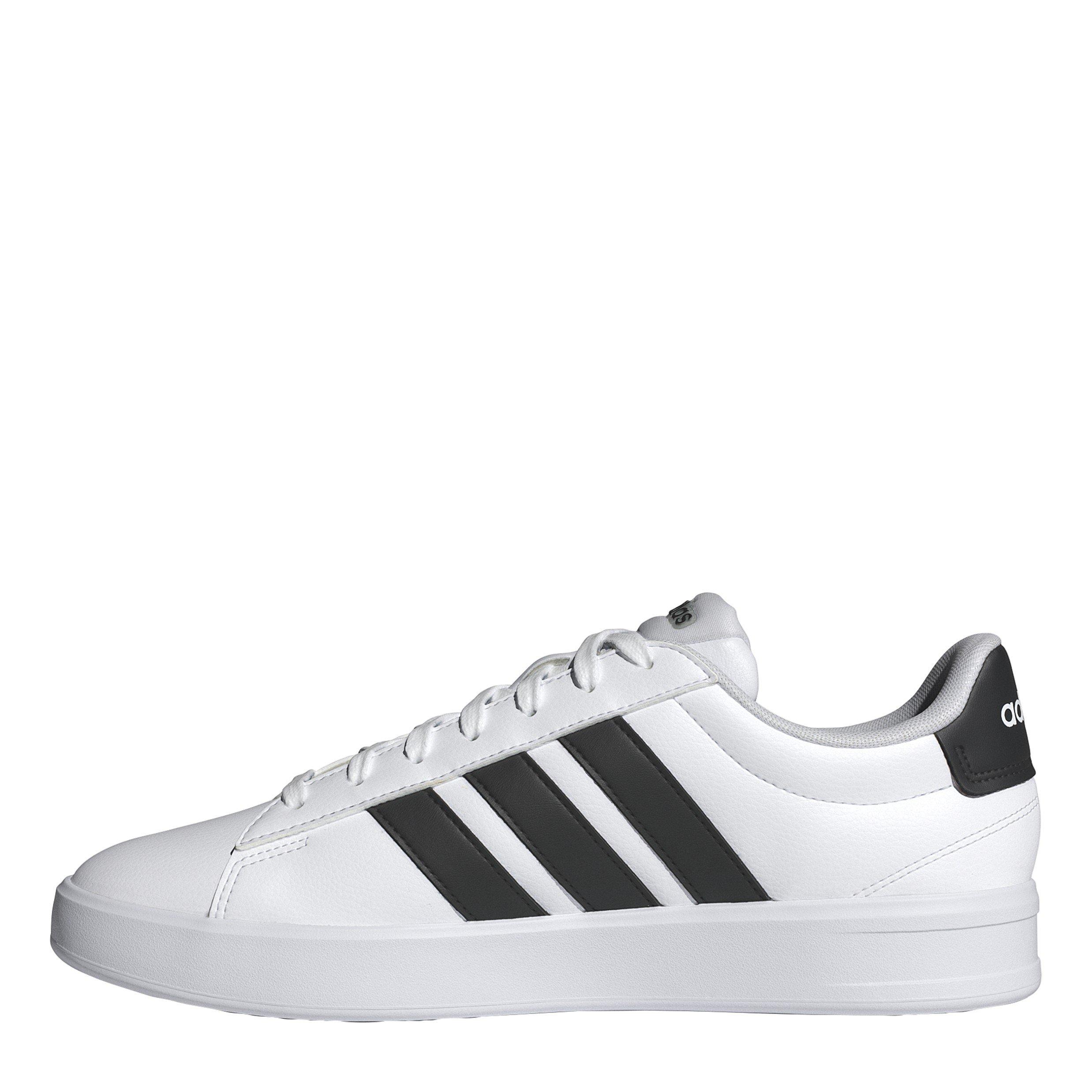 Branco/Preto - adidas - Grand Court 2 Trainers Mens - 2