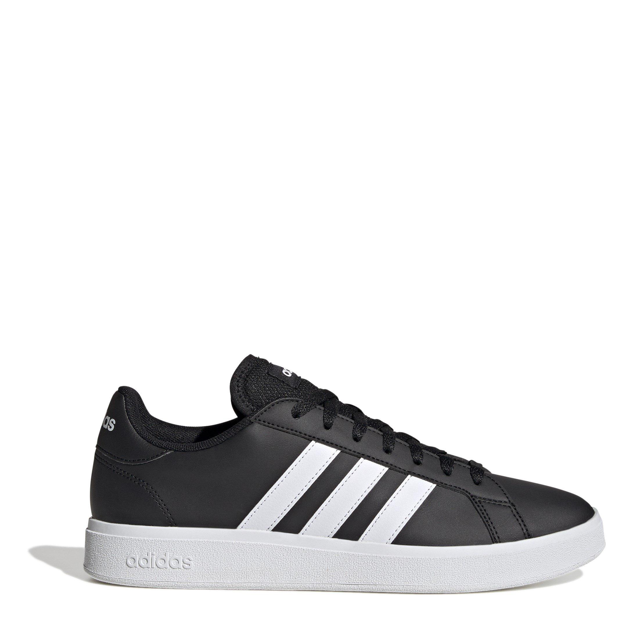 Adidas Men's Court Base 2 Trainers - Black/White - 9 (43.3)
