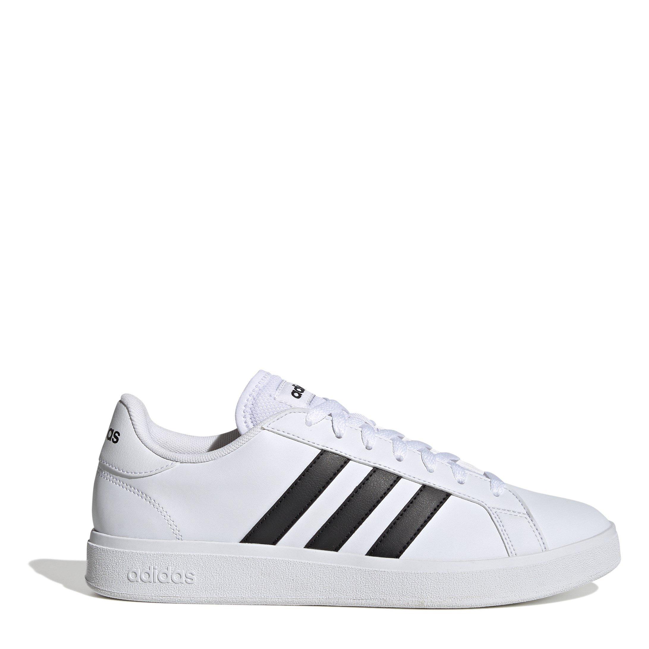 Adidas Men's Court Base 2 Trainers - White/Black - 9 (43.3)