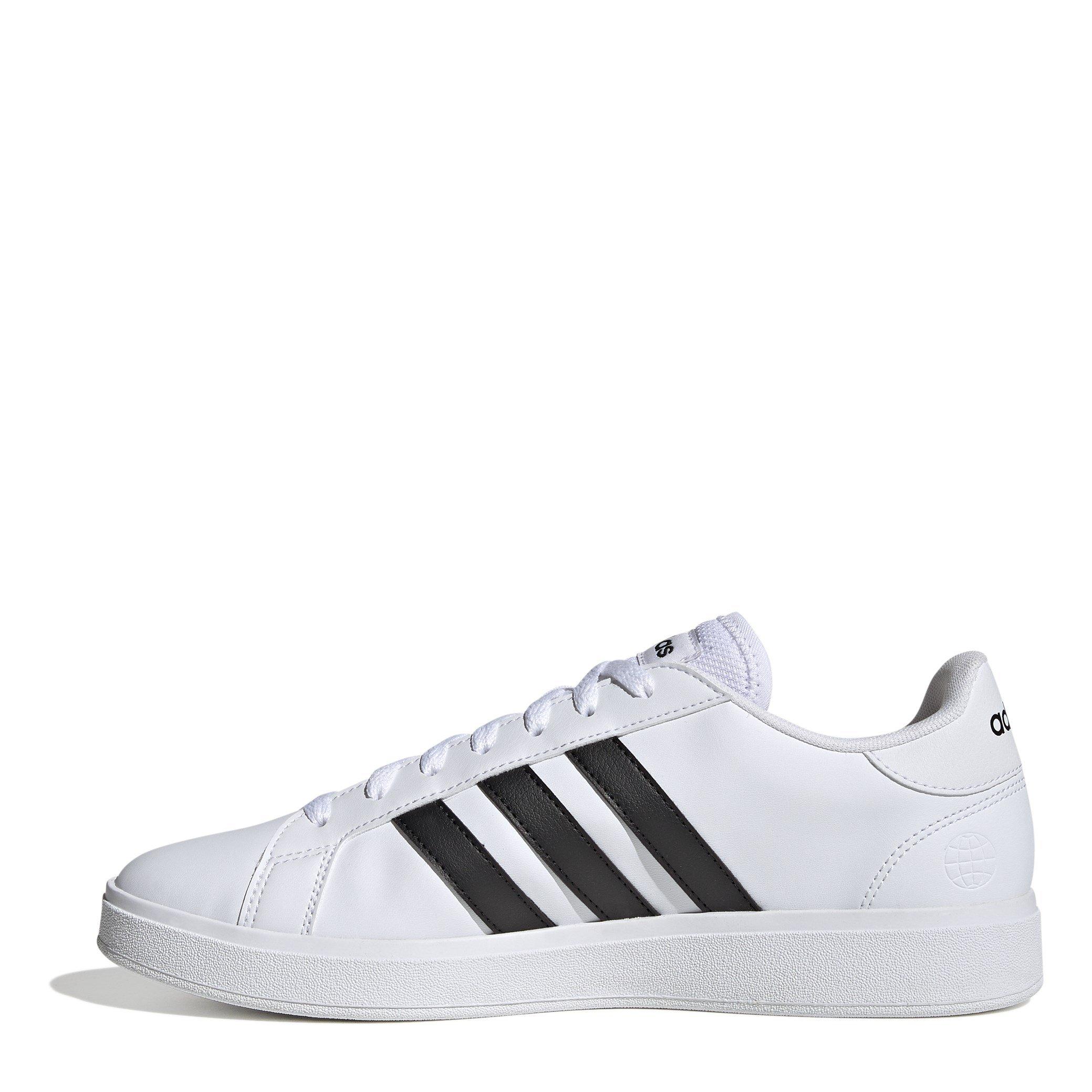 Wit/Zwart - adidas - Court Base 2 Trainers Mens - 2