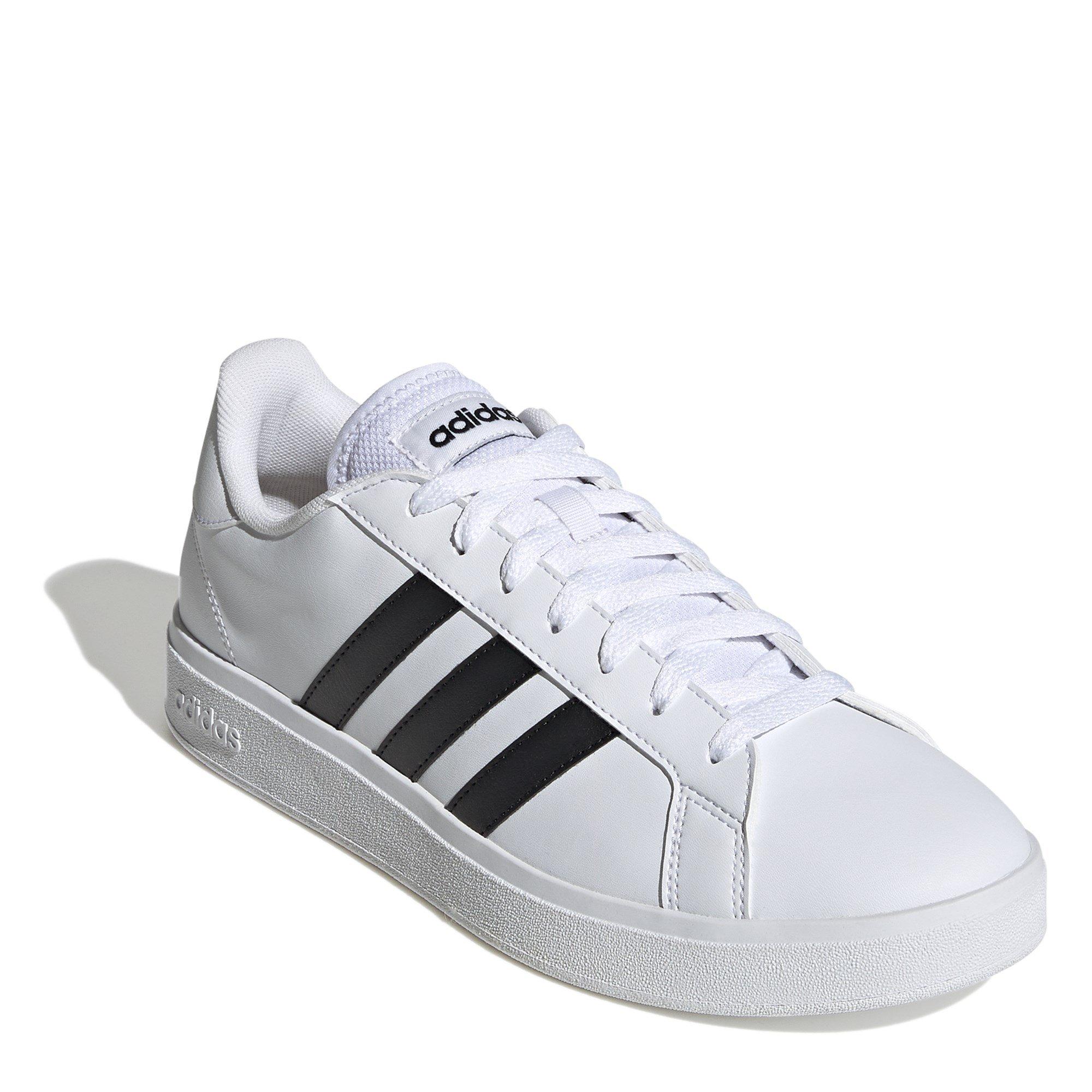 Wit/Zwart - adidas - Court Base 2 Trainers Mens - 3