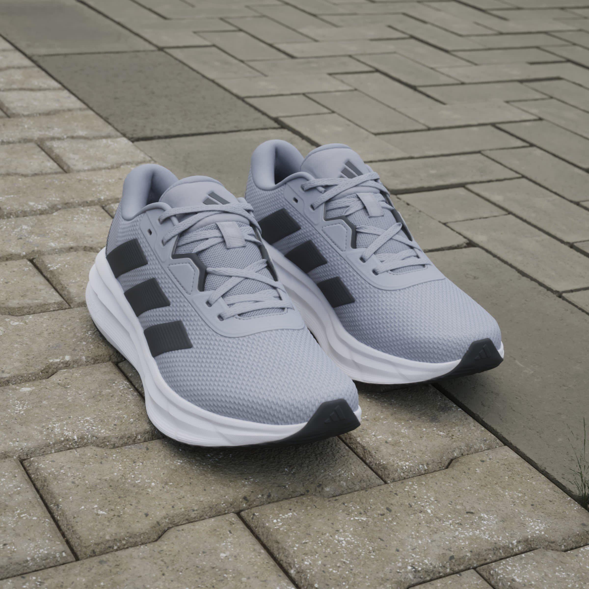 Silv/Carbon/Blk - adidas - Galaxy 7 Mens Running Shoes - 14