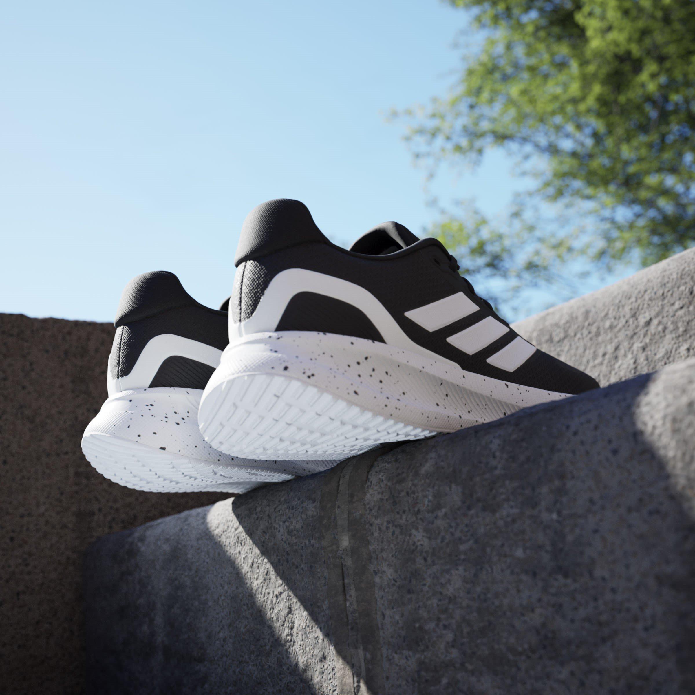 CBlk/Wht/CBlk - adidas - Runfalcon 5 Mens Running Shoes - 12