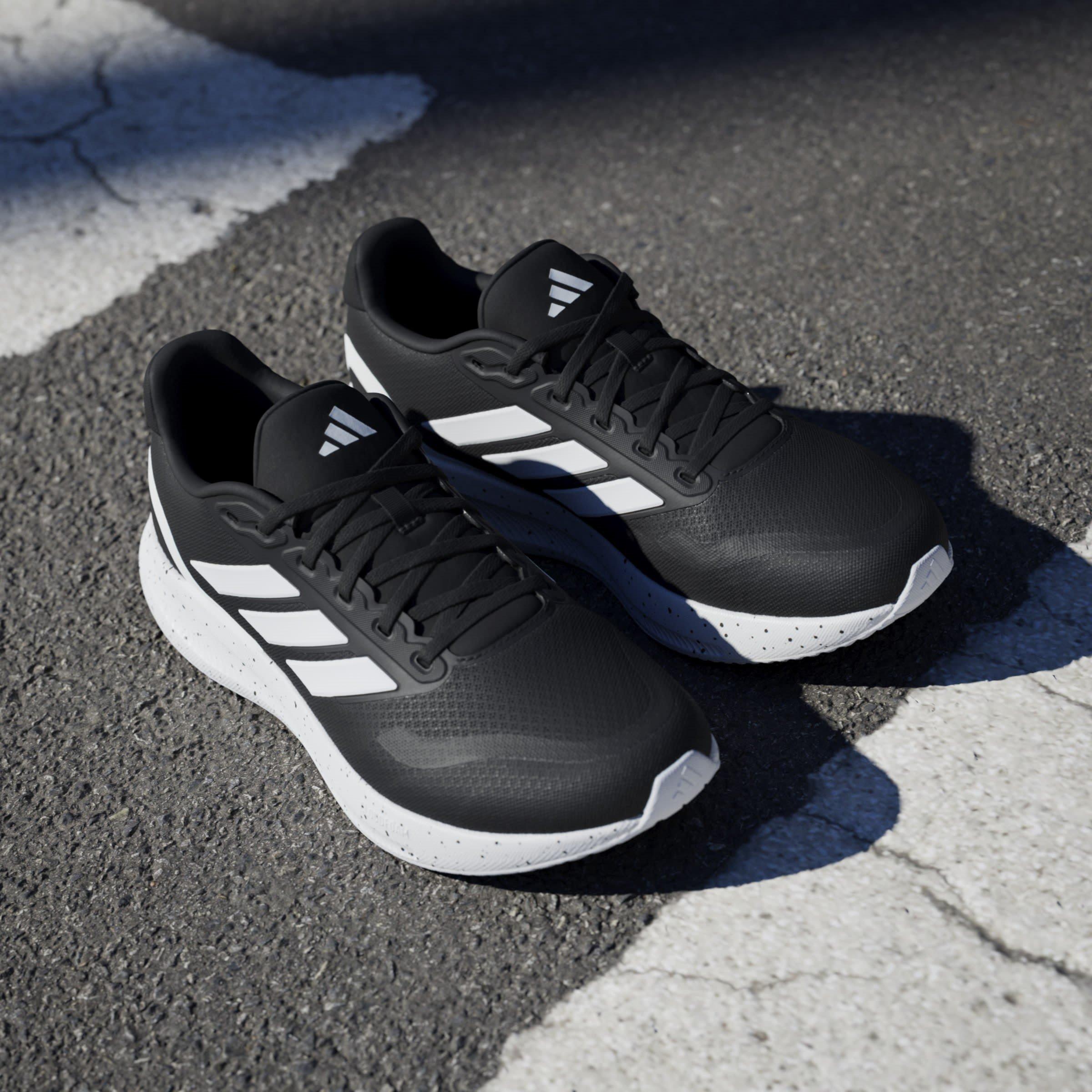 CBlk/Wht/CBlk - adidas - Runfalcon 5 Mens Running Shoes - 14