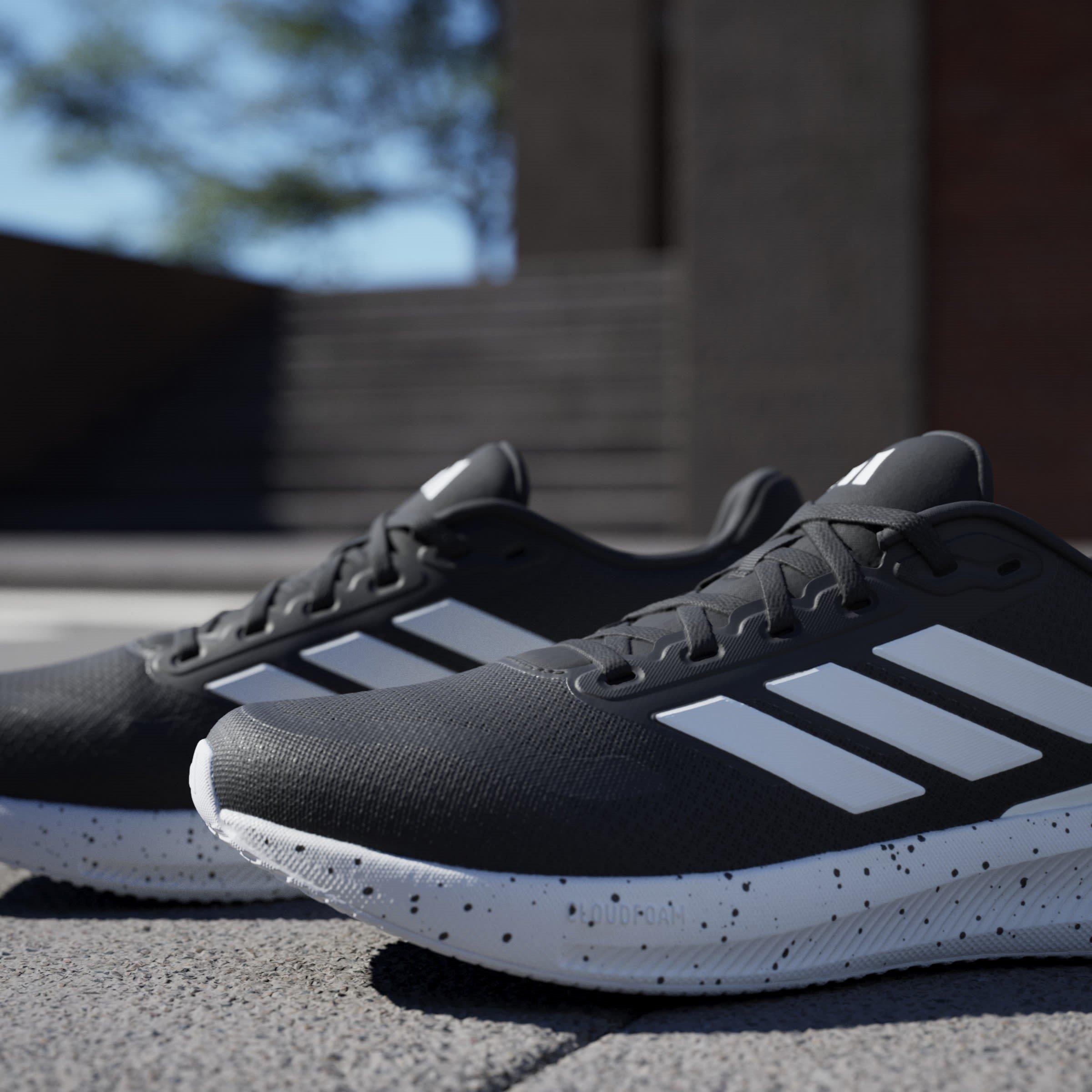 CBlk/Wht/CBlk - adidas - Runfalcon 5 Mens Running Shoes - 15