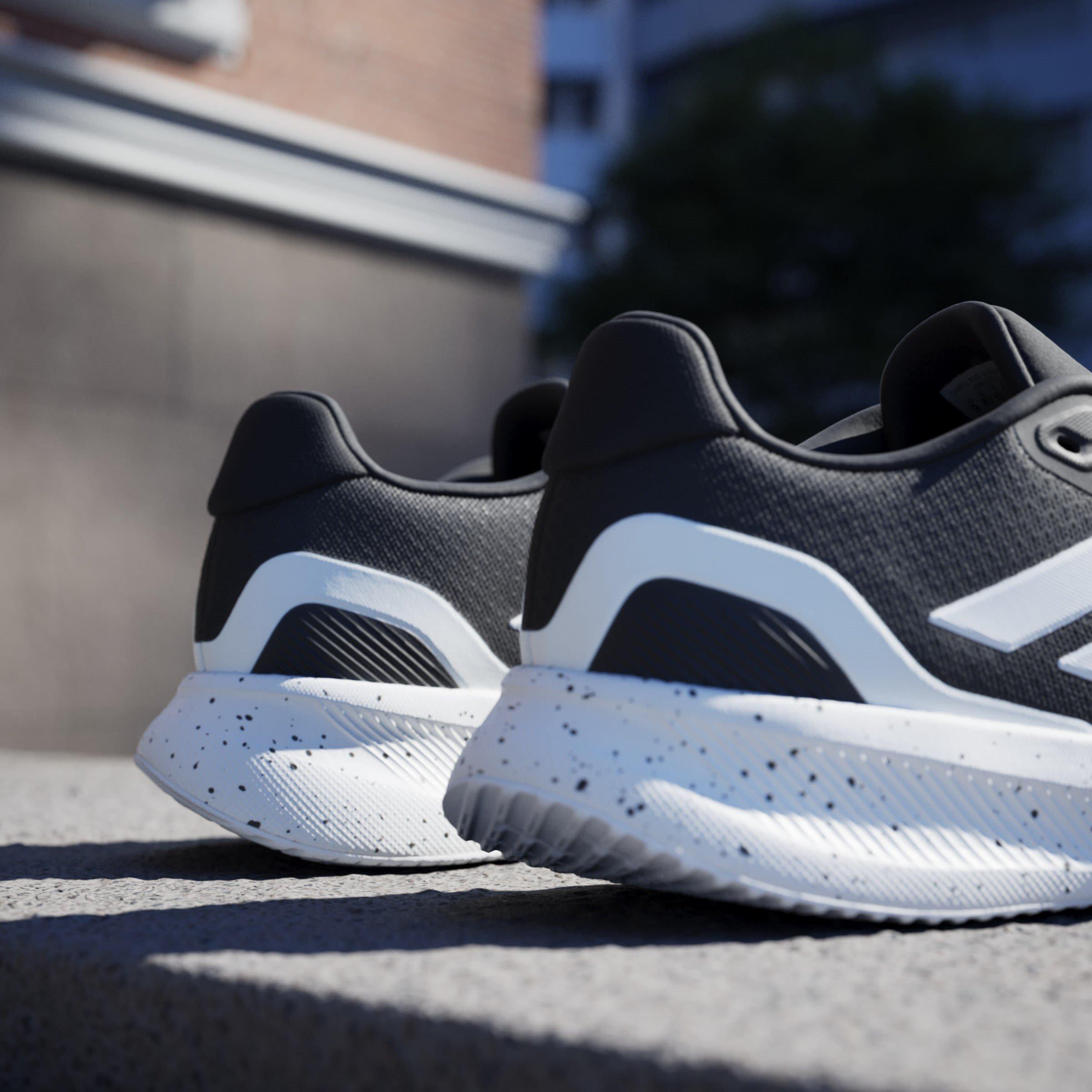 CBlk/Wht/CBlk - adidas - Runfalcon 5 Mens Running Shoes - 16