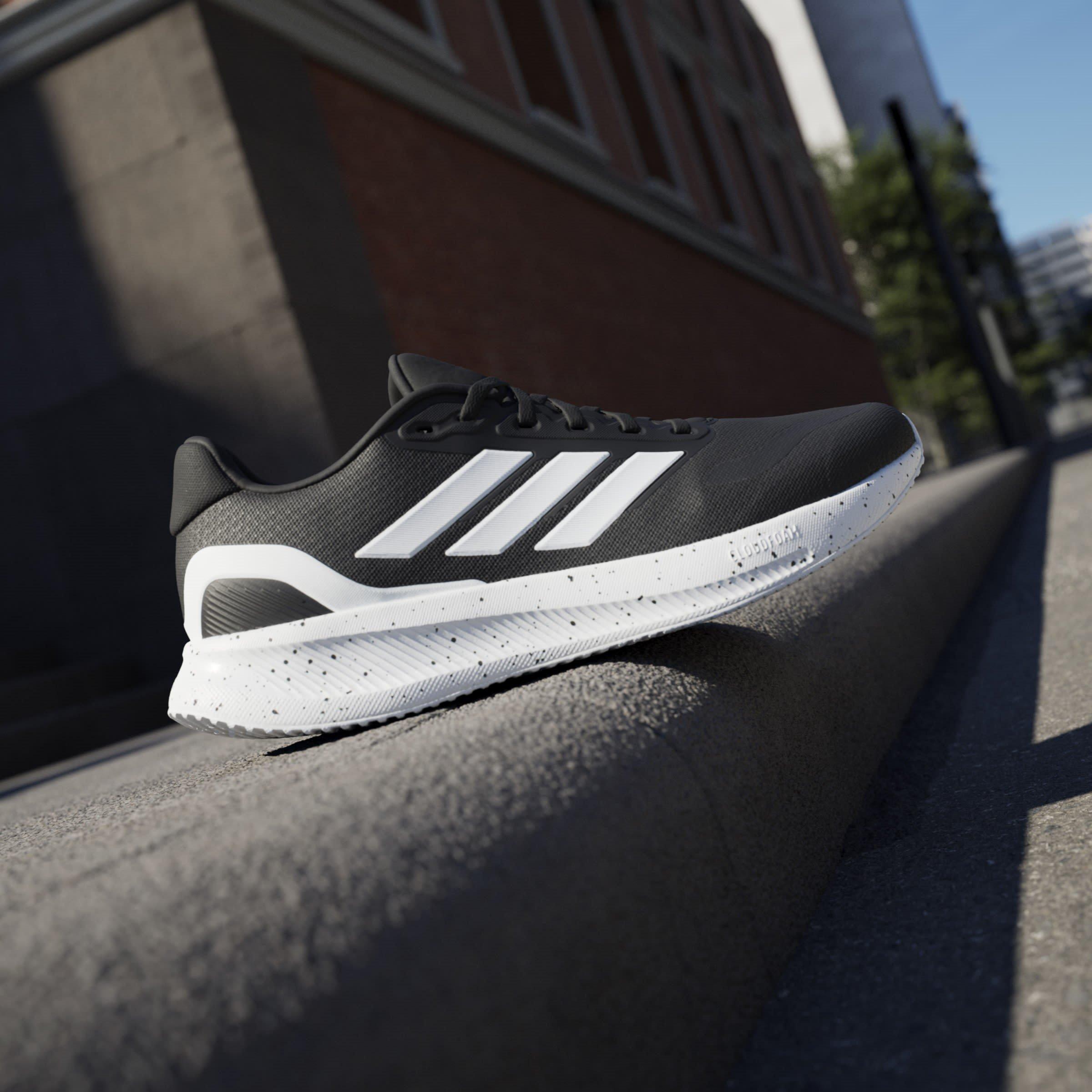 CBlk/Wht/CBlk - adidas - Runfalcon 5 Mens Running Shoes - 9