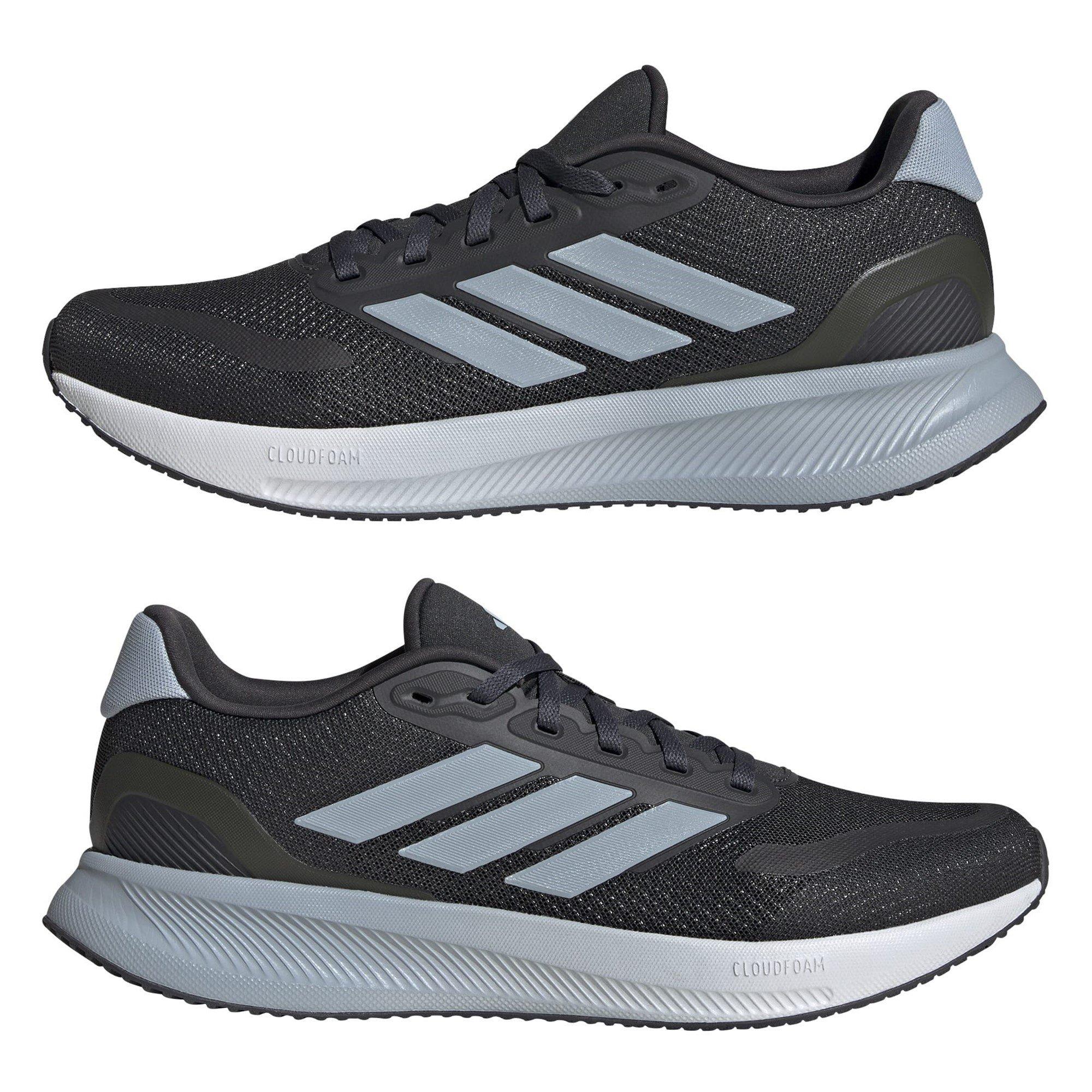 Carbon/Blue/Wht - adidas - Runfalcon 5 Mens Running Shoes - 9