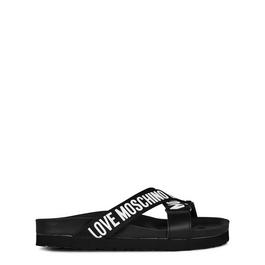 Love Moschino Logo Cross Sliders