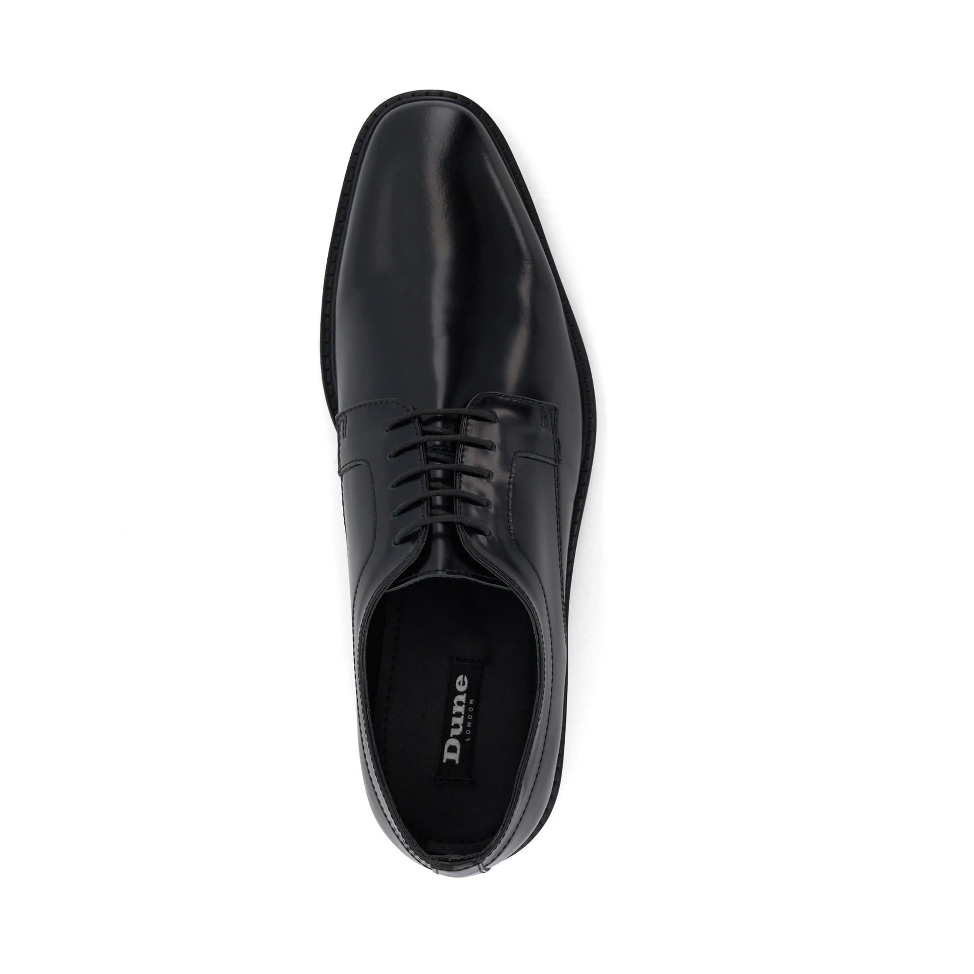 Black Lth 484 - Dune London - Shilon Derby Shoes - 4