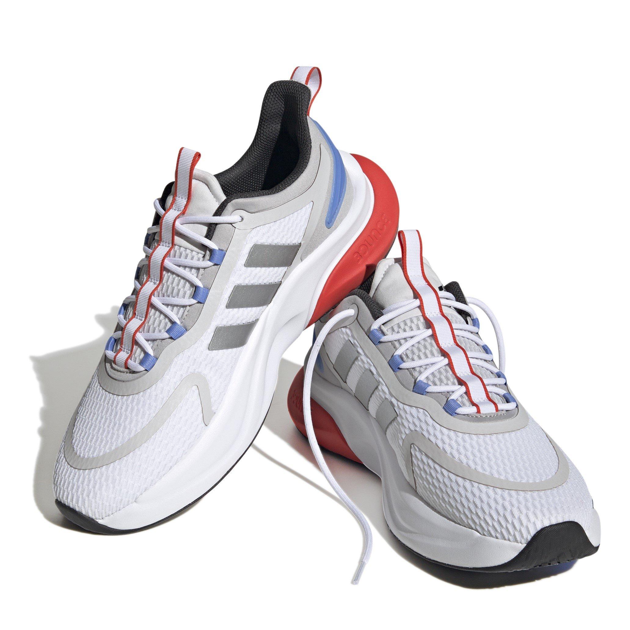 Wht/Silv/Red - adidas - AlphaBounce + Trainers Adults - 3