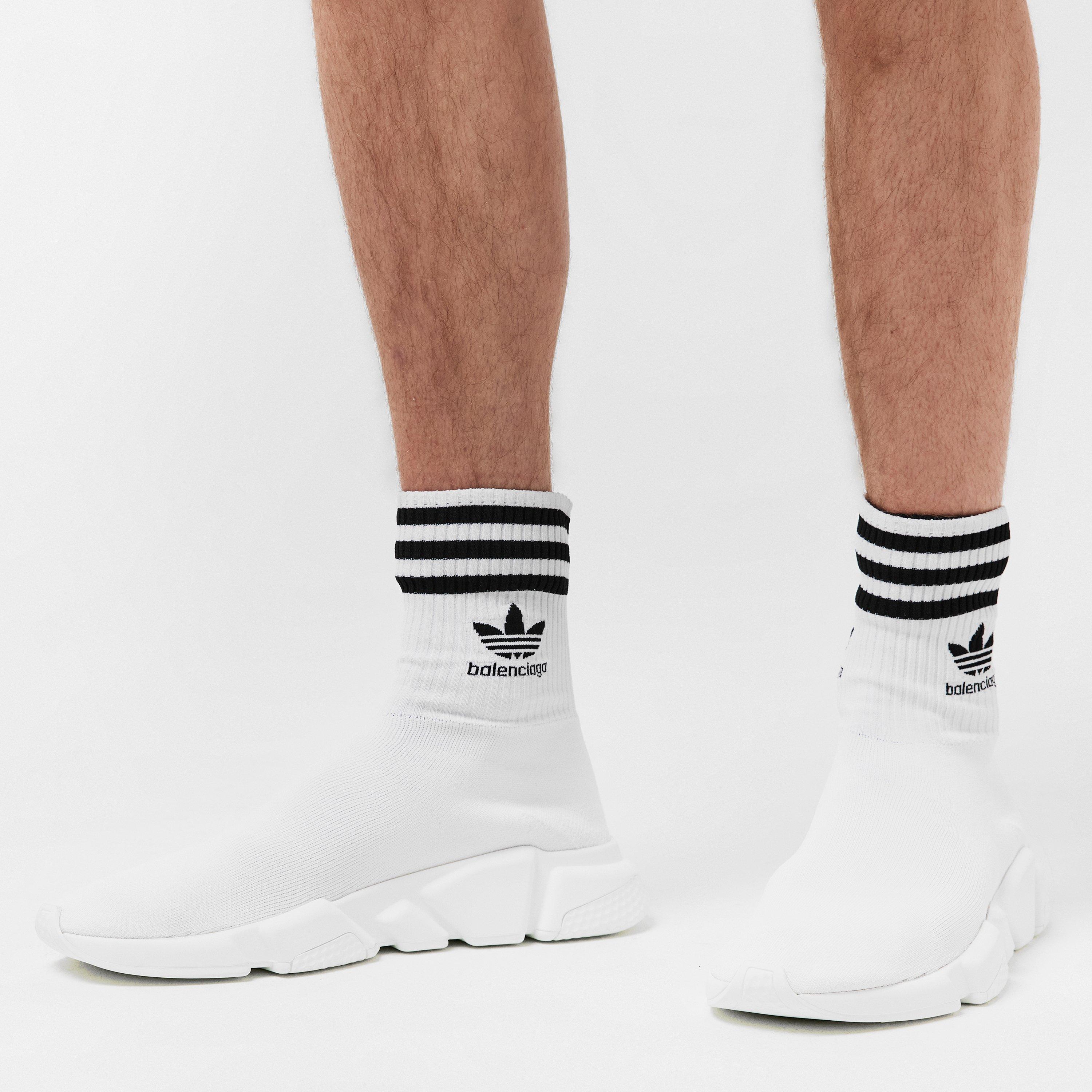 White/Black - Balenciaga - X Adidas Speed Trainers - 3