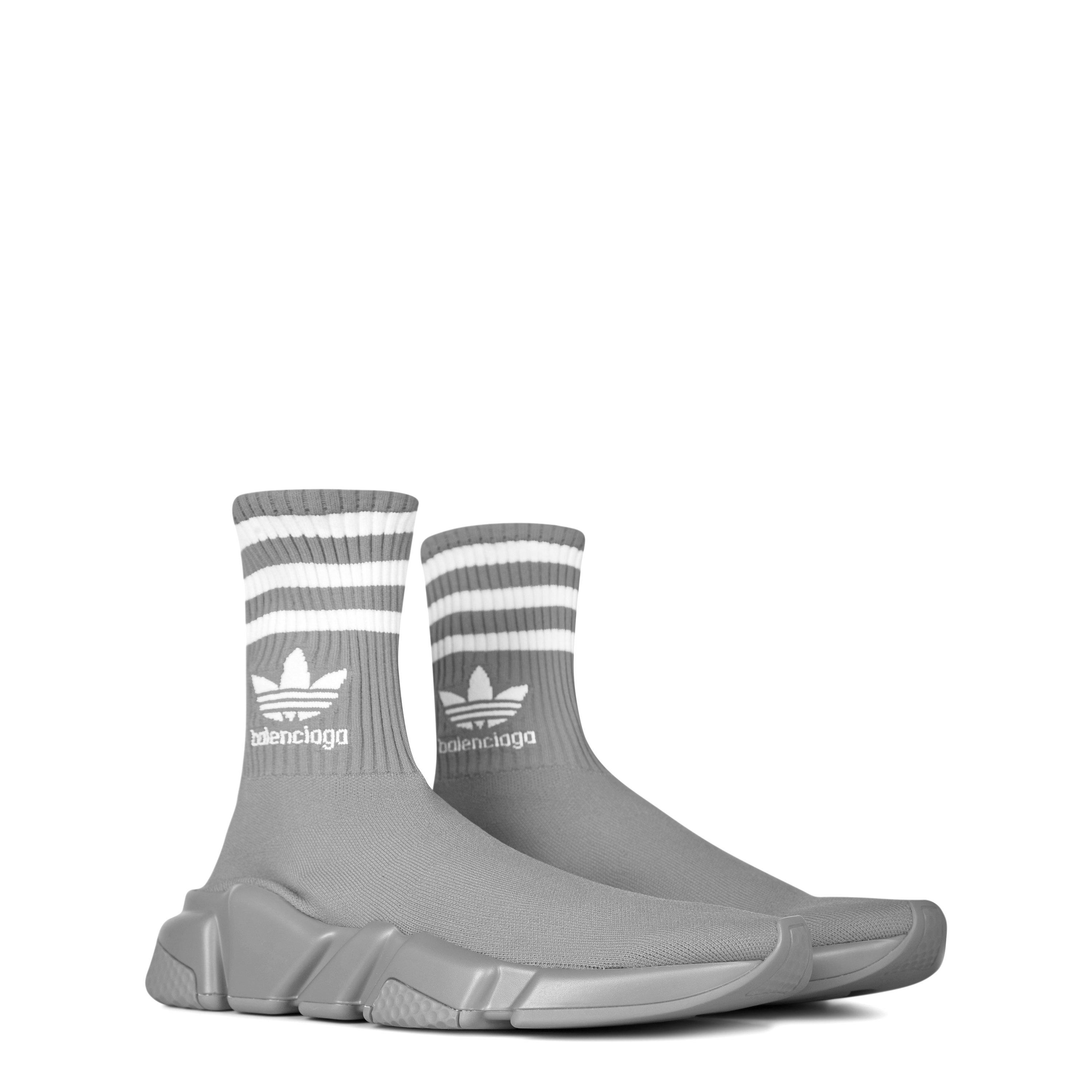 Gry/Wht 1590 - Balenciaga - X Adidas Speed Trainers - 4