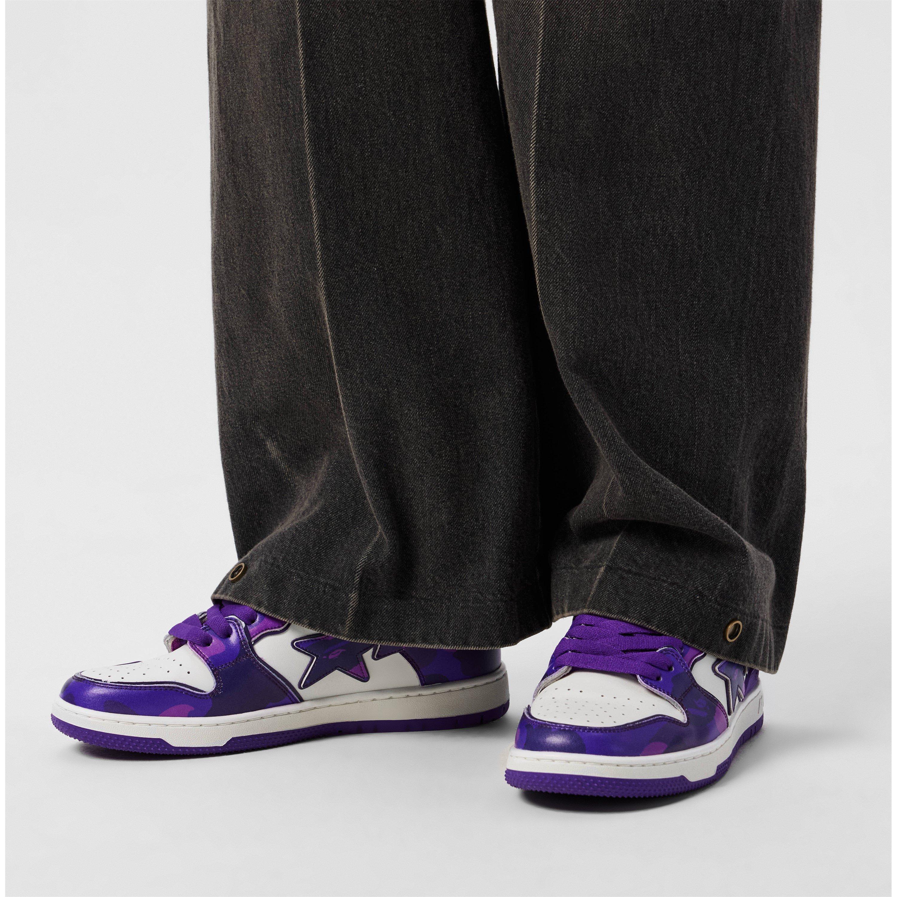 Purple Camo - A Bathing Ape - Sta Number 3 Mens Sneakers - 3