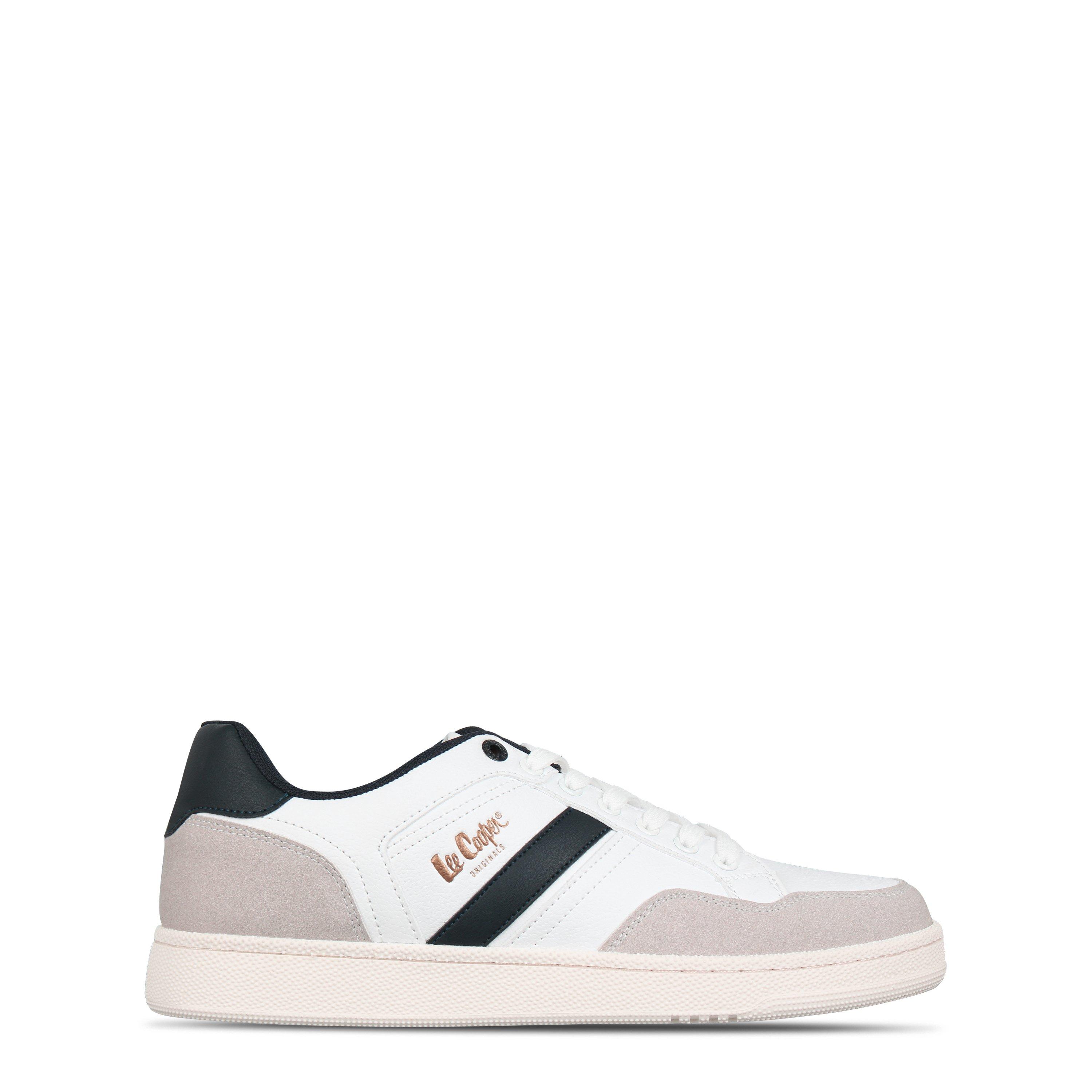 White - Lee Cooper - LeeCooper Low Top Trainers Mens - 1