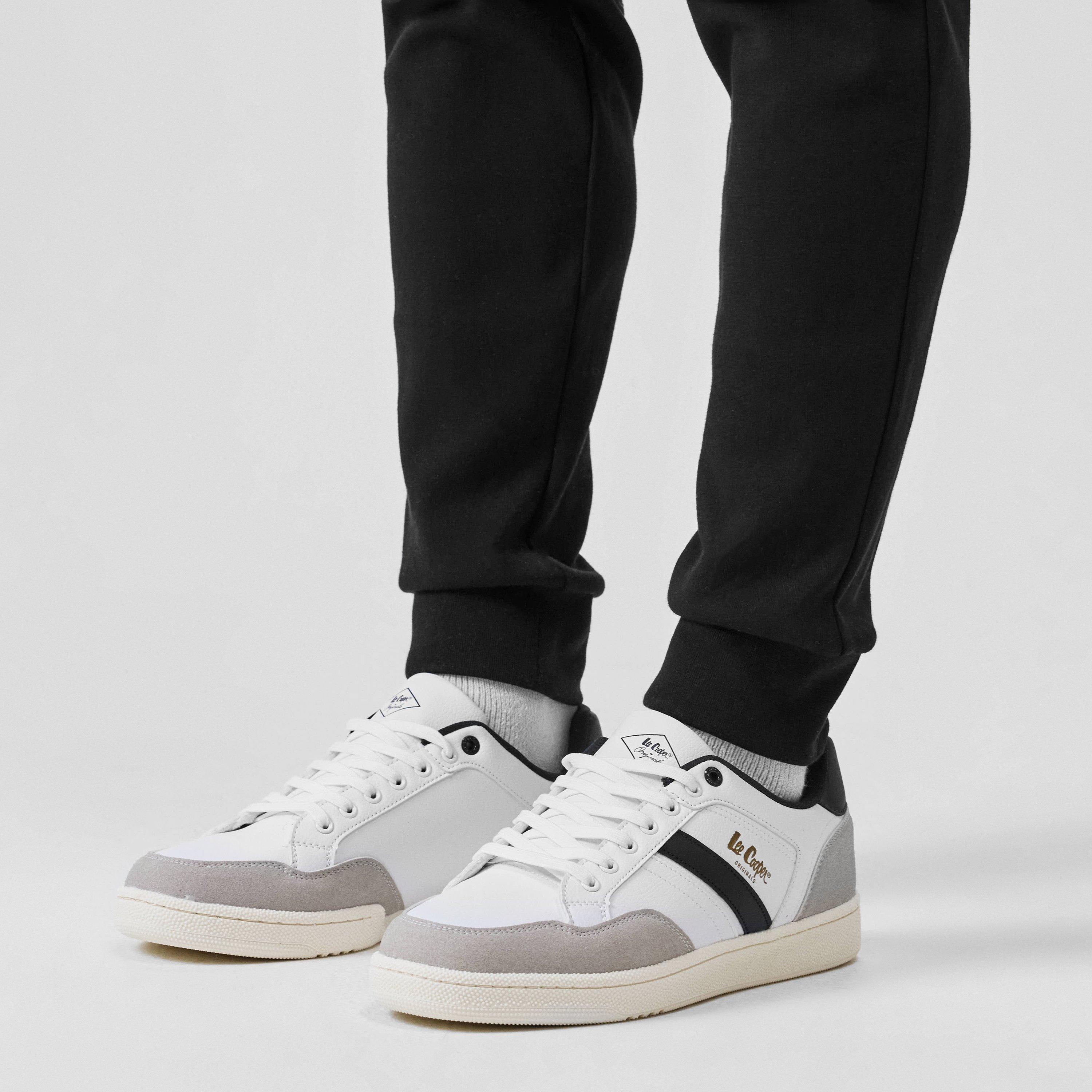 White - Lee Cooper - LeeCooper Low Top Trainers Mens - 2