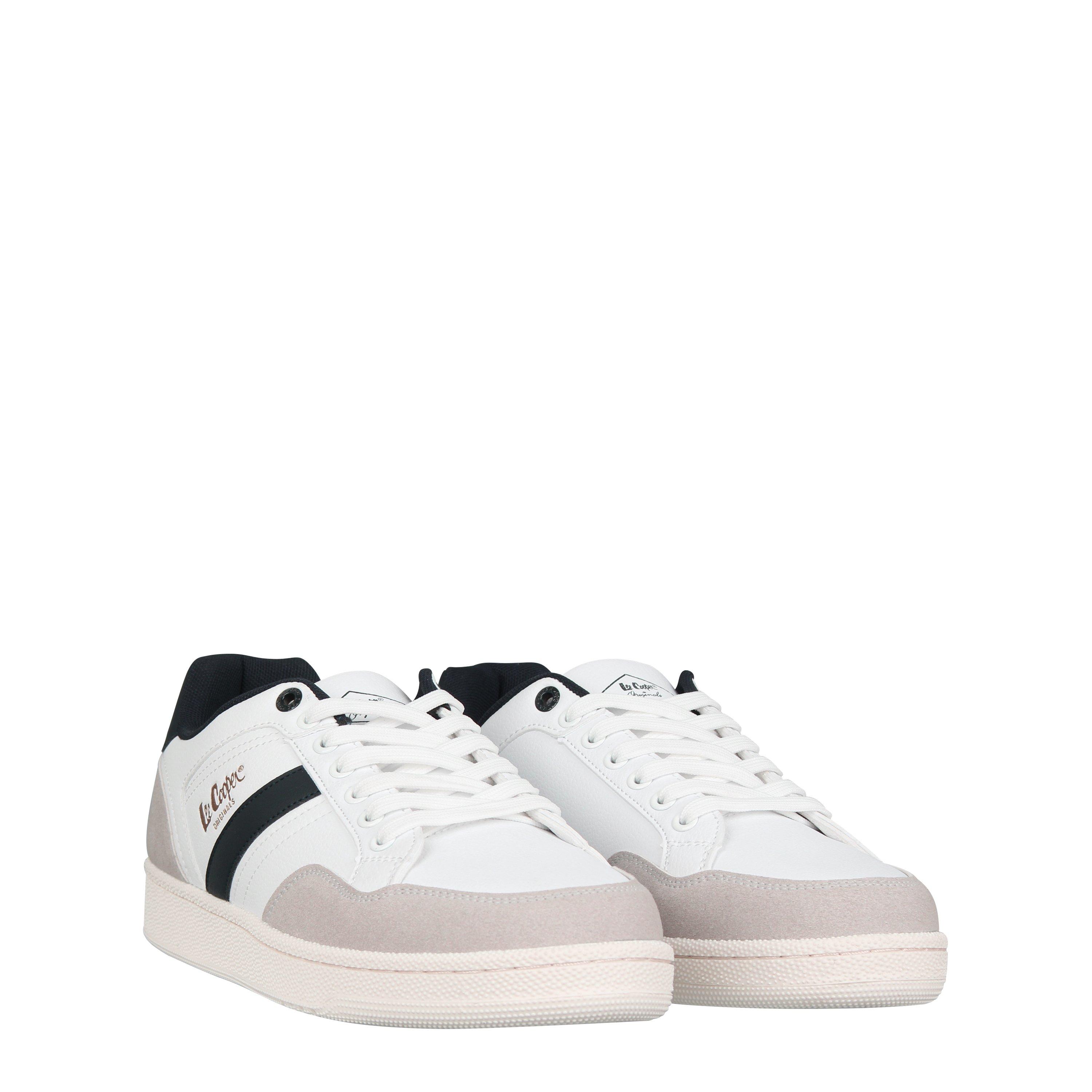 White - Lee Cooper - LeeCooper Low Top Trainers Mens - 3