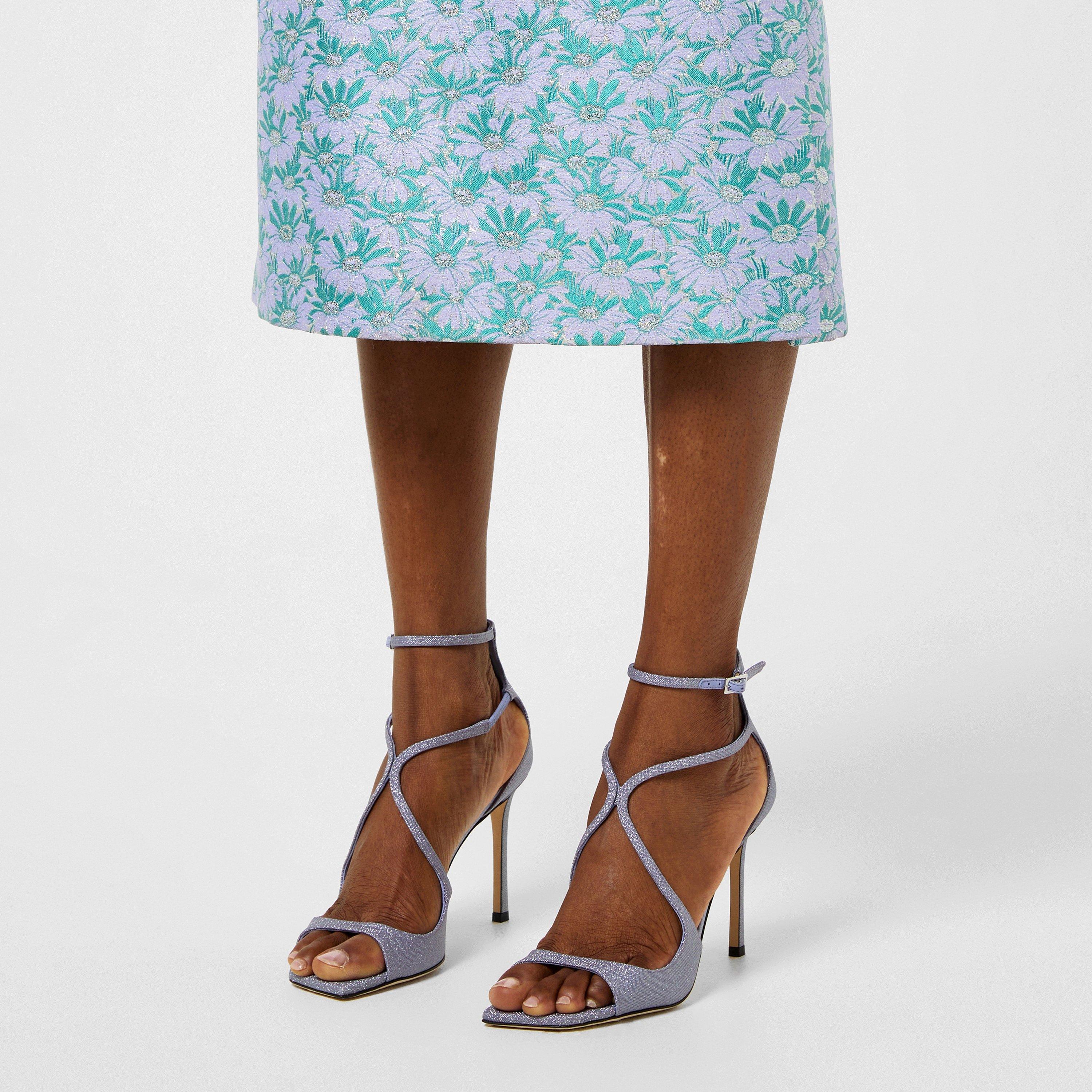 TANZANITE - Jimmy Choo - Women's Azia 95 Leather Sandals - 2