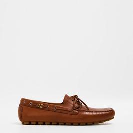 Valentino Garavani V Logo Loafers