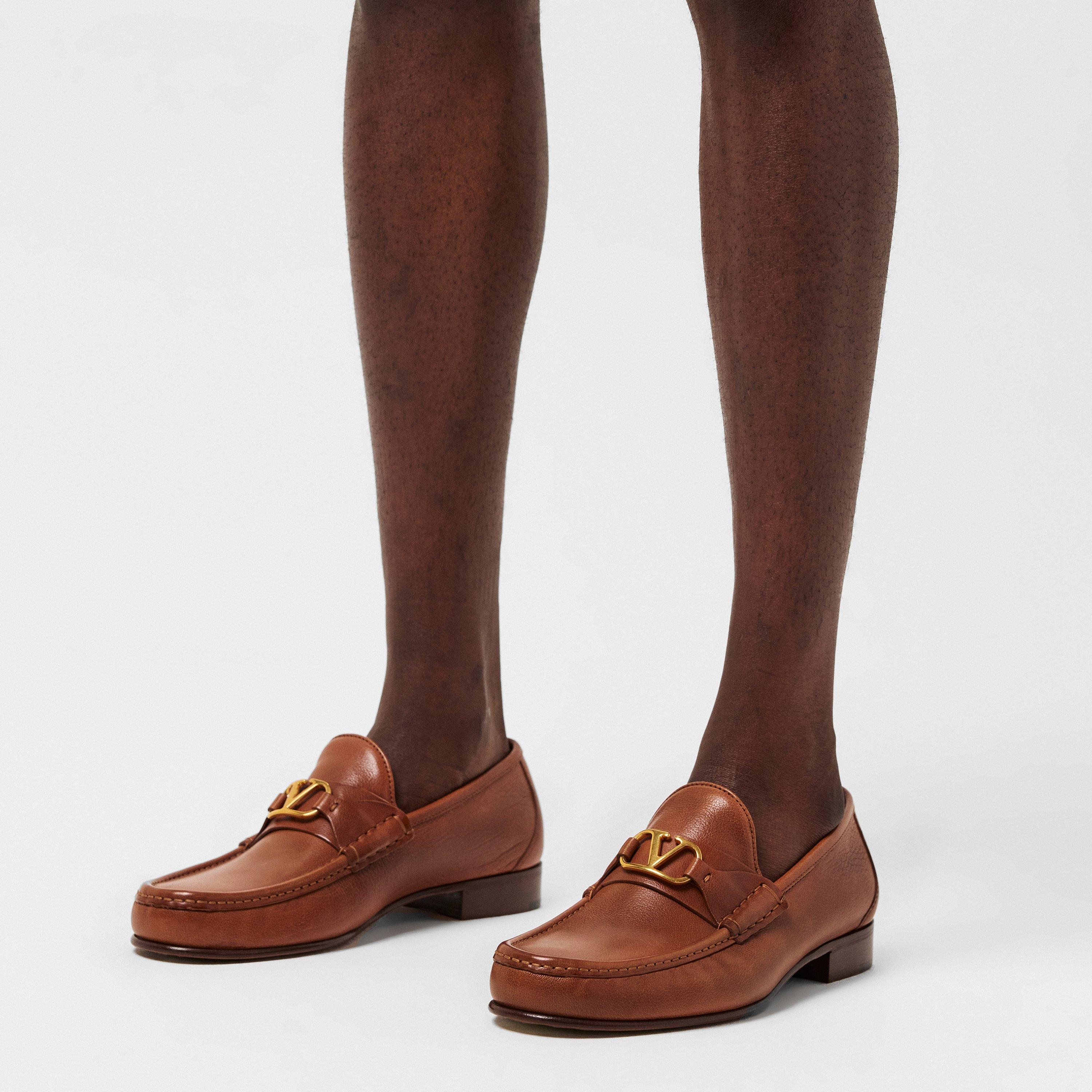 Tobacco - Valentino Garavani - Vlogo Signature Loafers - 3