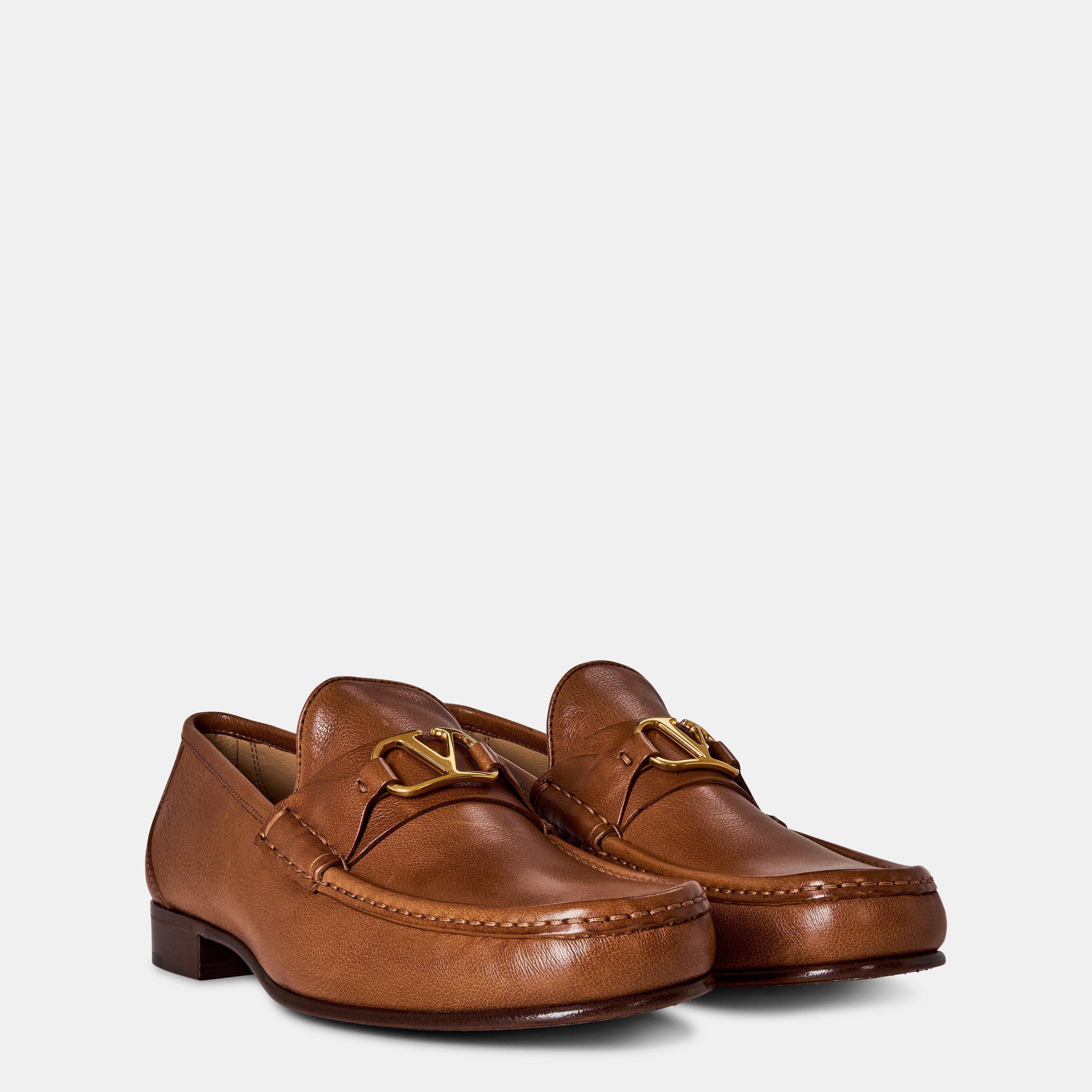 Tobacco - Valentino Garavani - Vlogo Signature Loafers - 4