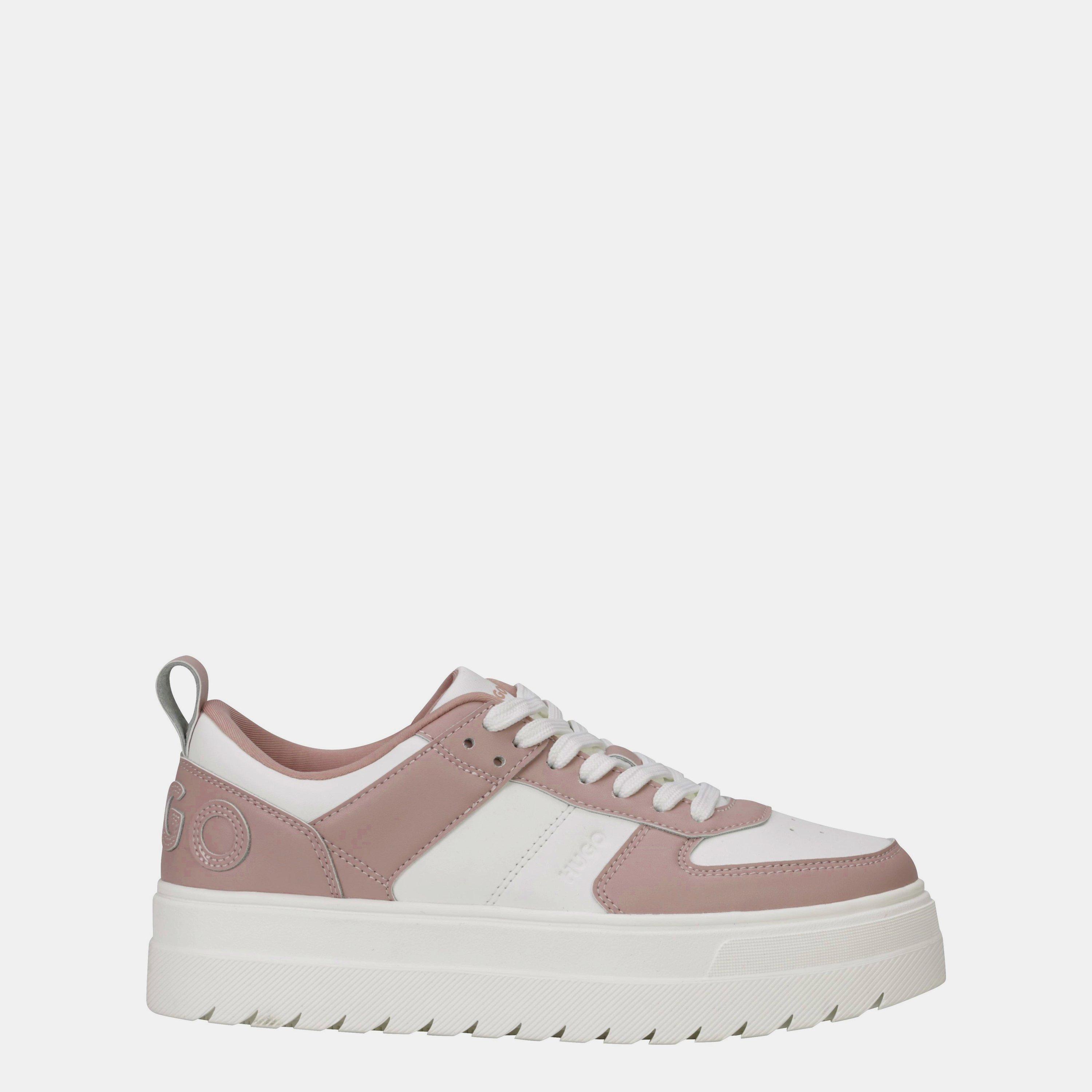 Pink - Hugo - Womens HUGO Platform Trainers - Contemporary Design - 1