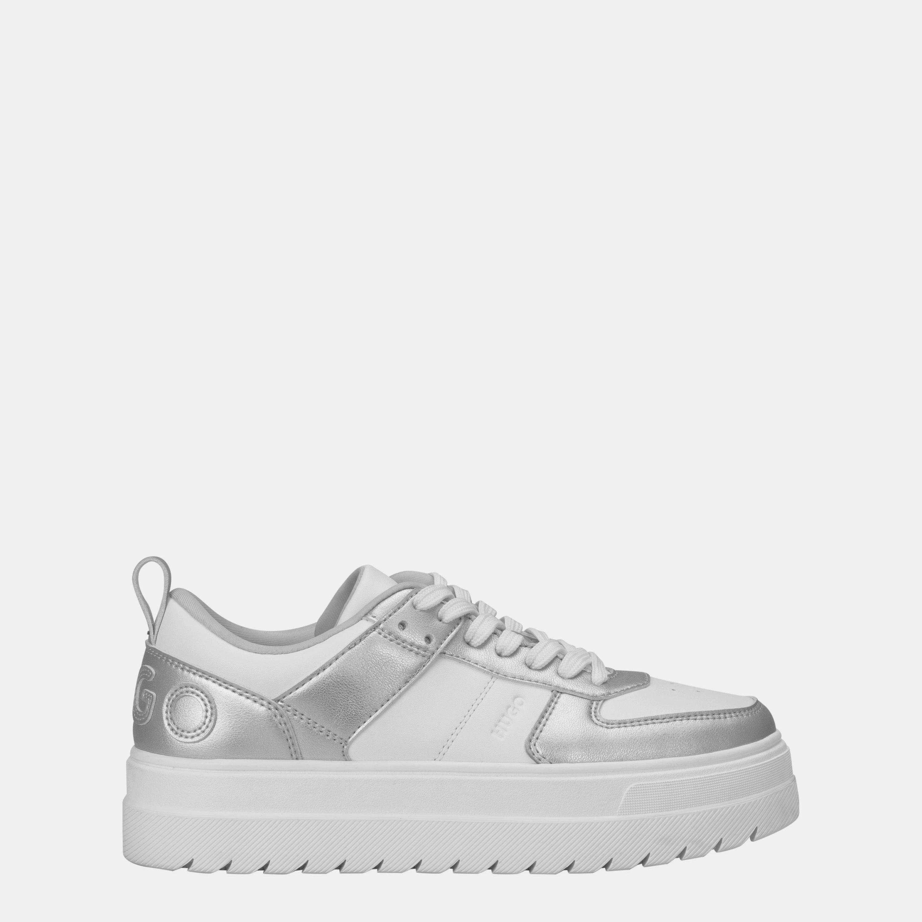 Silver - Hugo - Women's Sole Platform Trainers - 1
