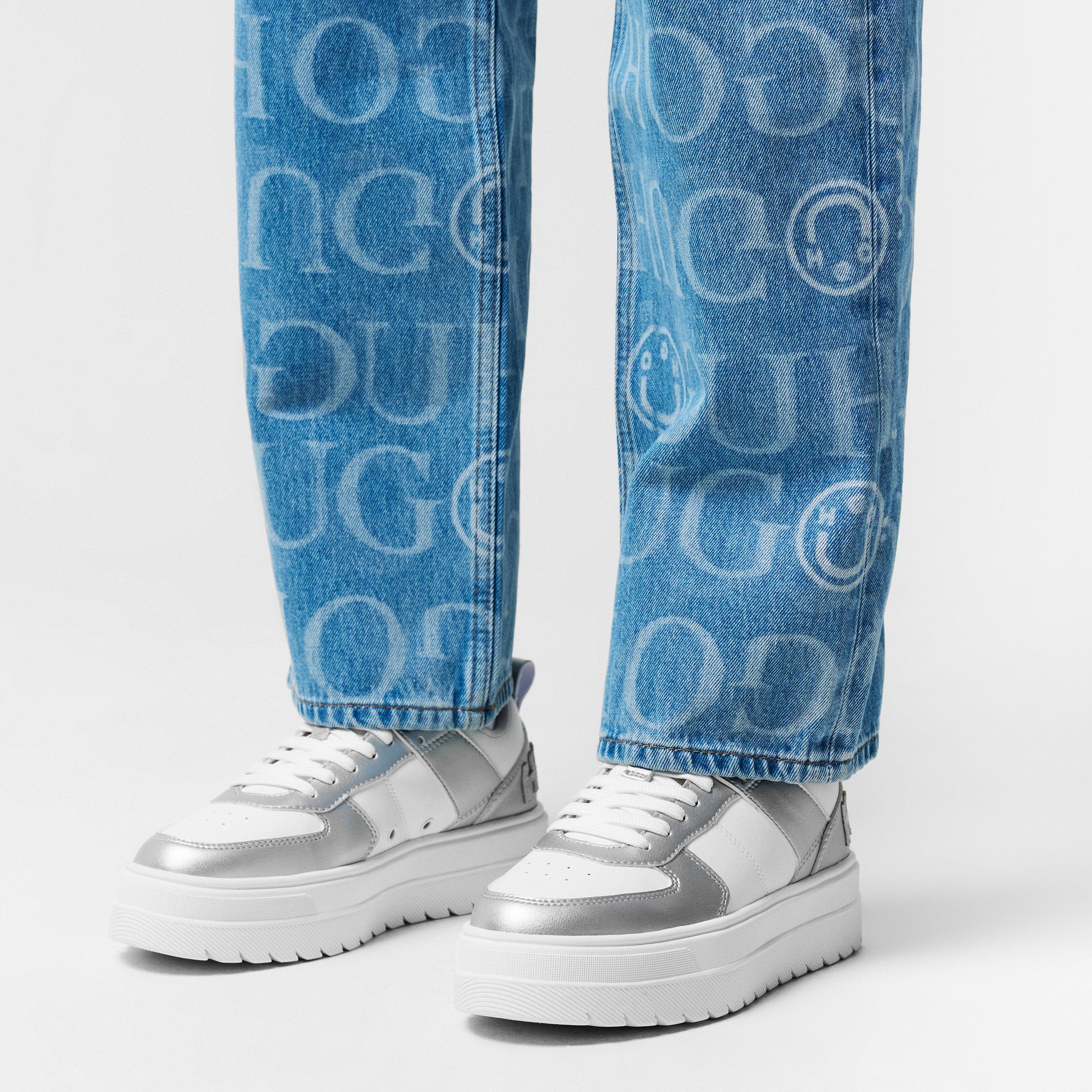 Silver - Hugo - Women's Sole Platform Trainers - 2