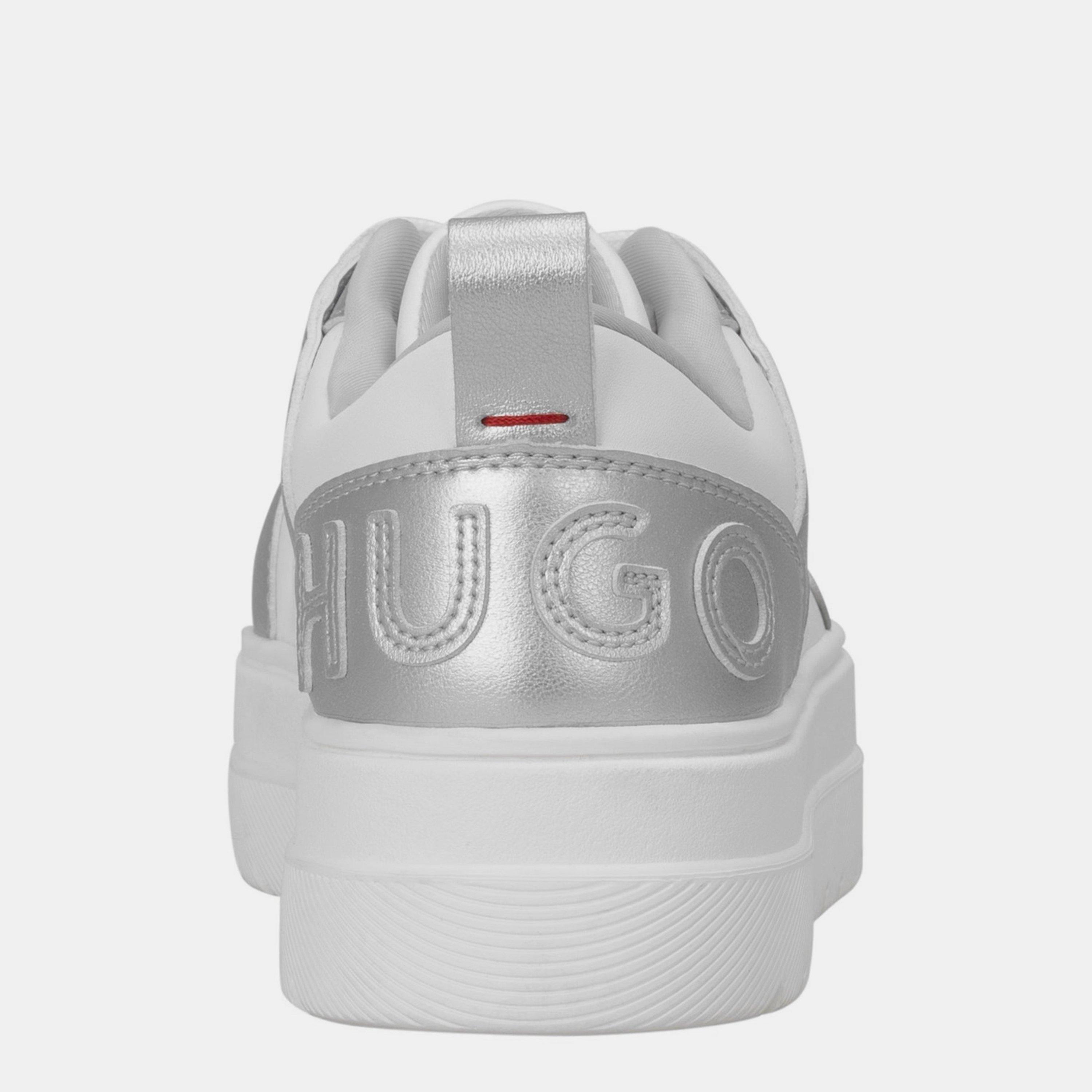 Silver - Hugo - Women's Sole Platform Trainers - 4