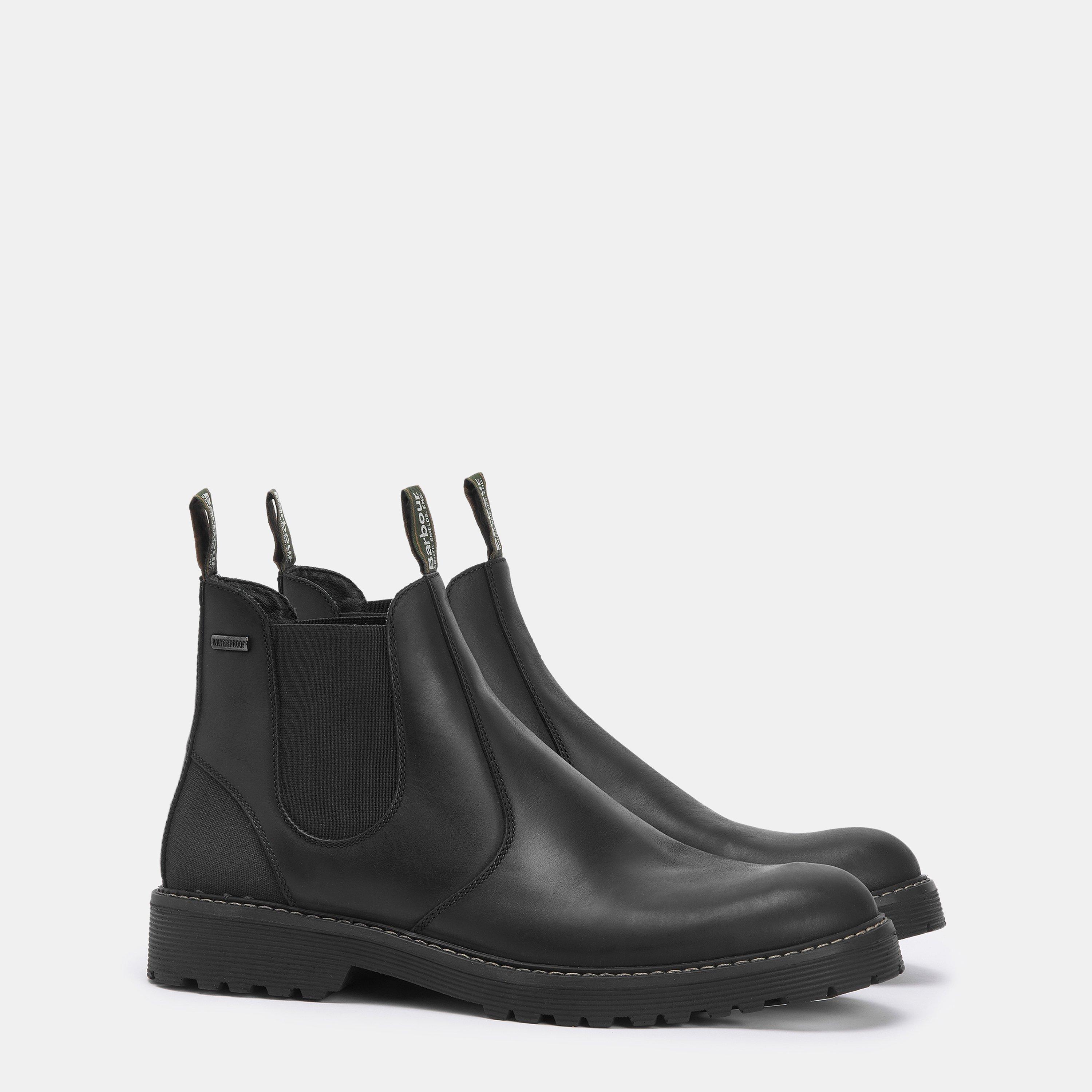 Black - Barbour - Patton Chelsea Boots - 4