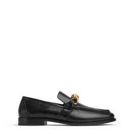 Bottega Veneta Astaire Metallic Knot Napa Loafers