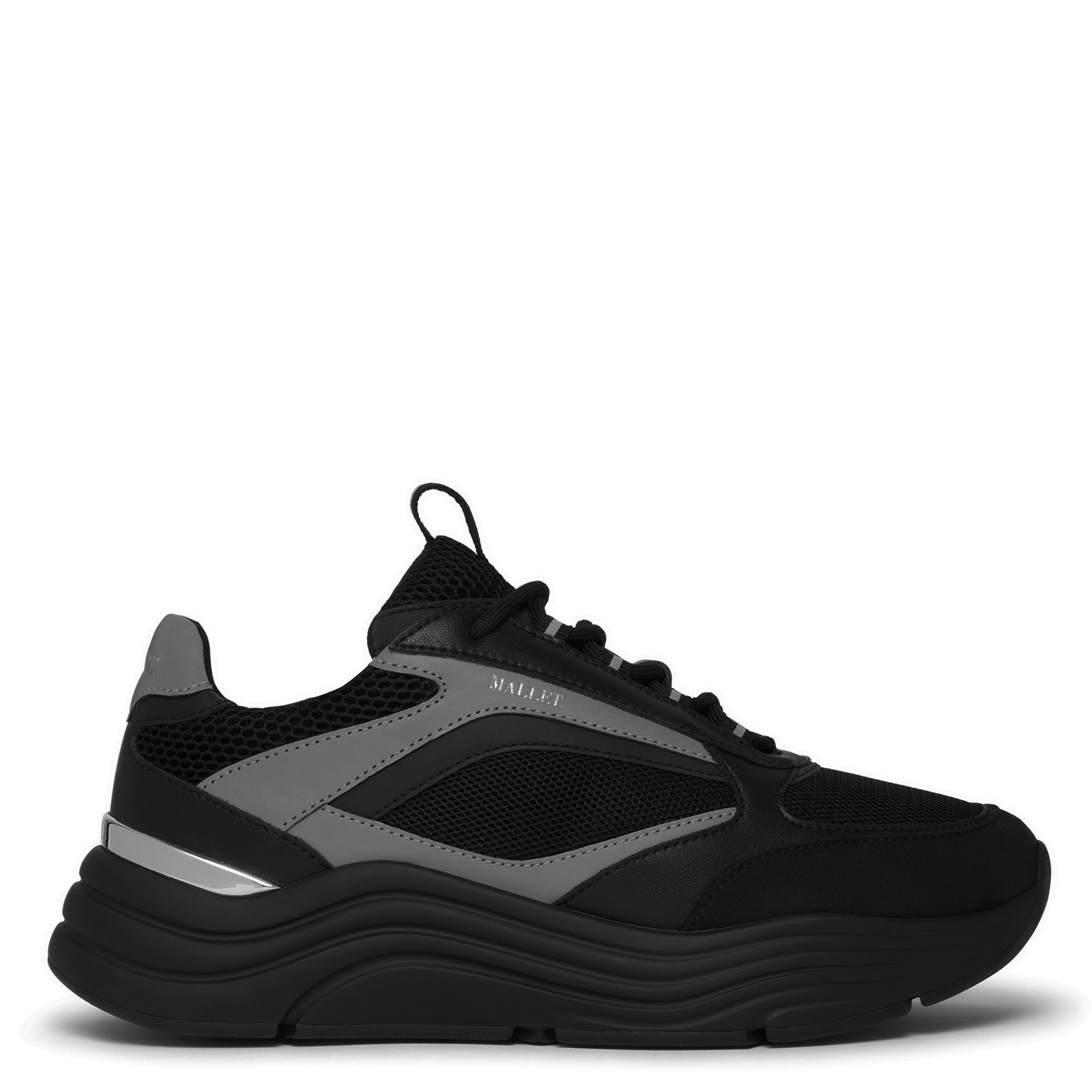 Black/Black - Mallet - Men's Chunky Trainers - 1
