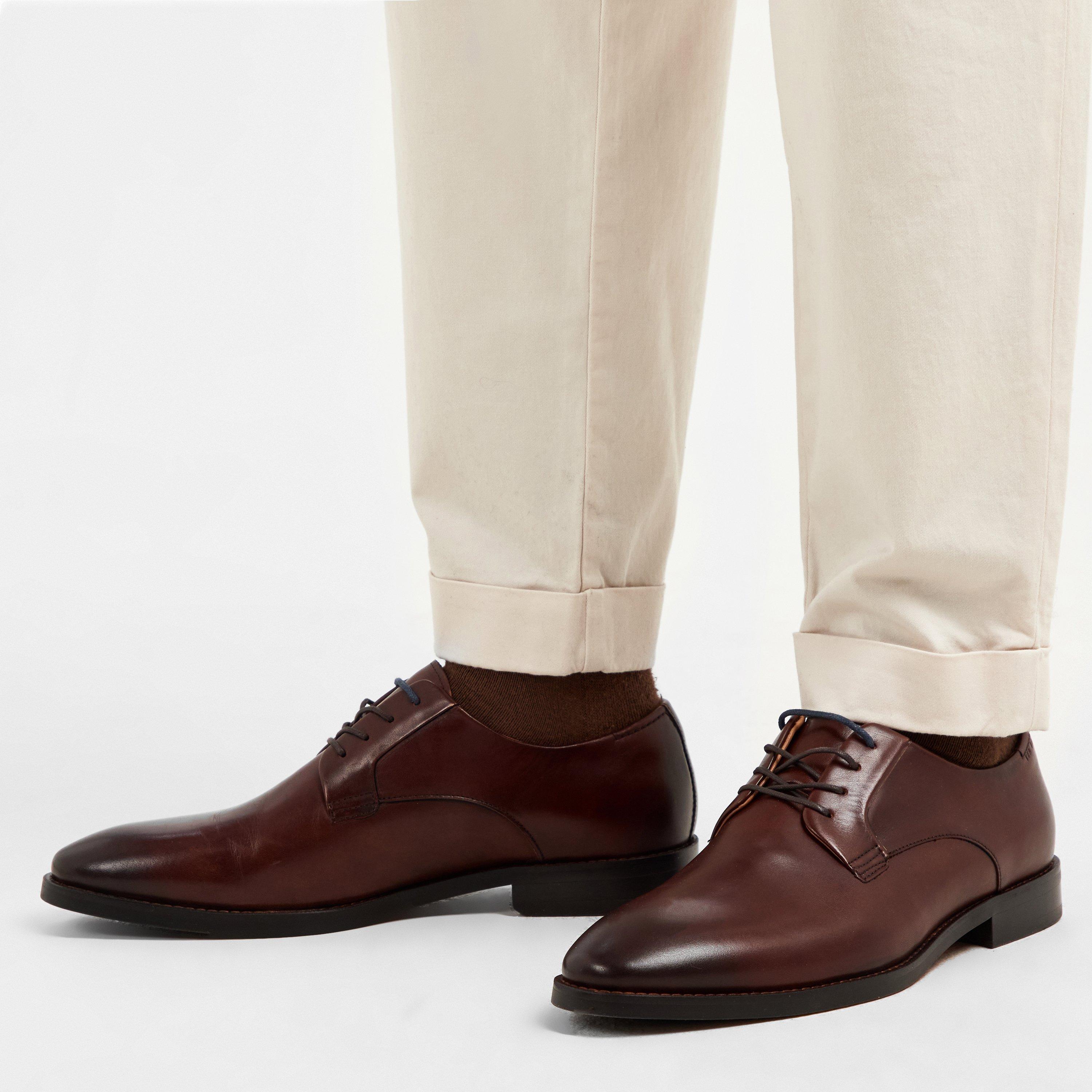 Brown Leather - Ted Baker - Regent Derby Shoes - 3