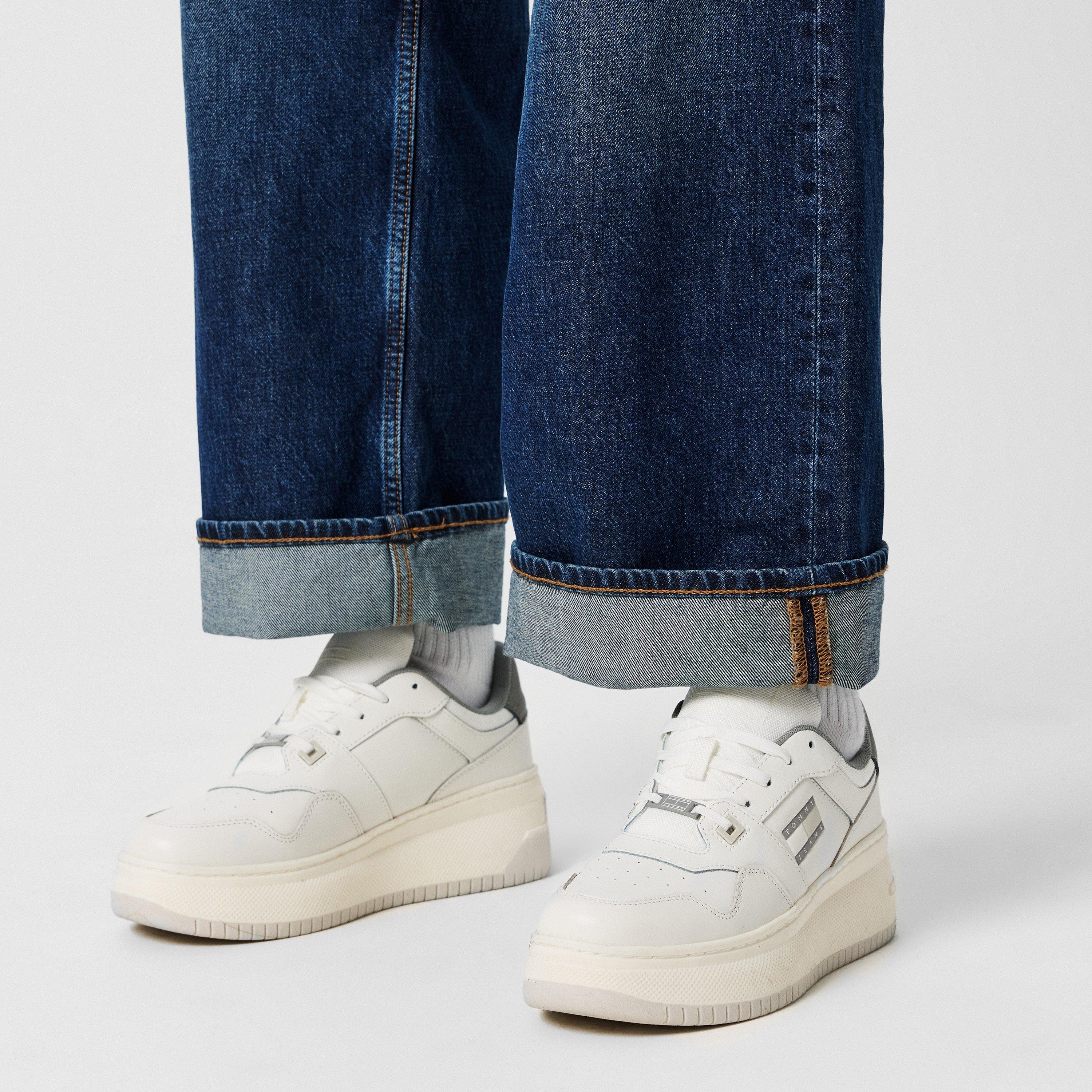 Ecru/Metallic - Tommy Jeans - TJW RETRO BASKET FLATFORM METAL - 3