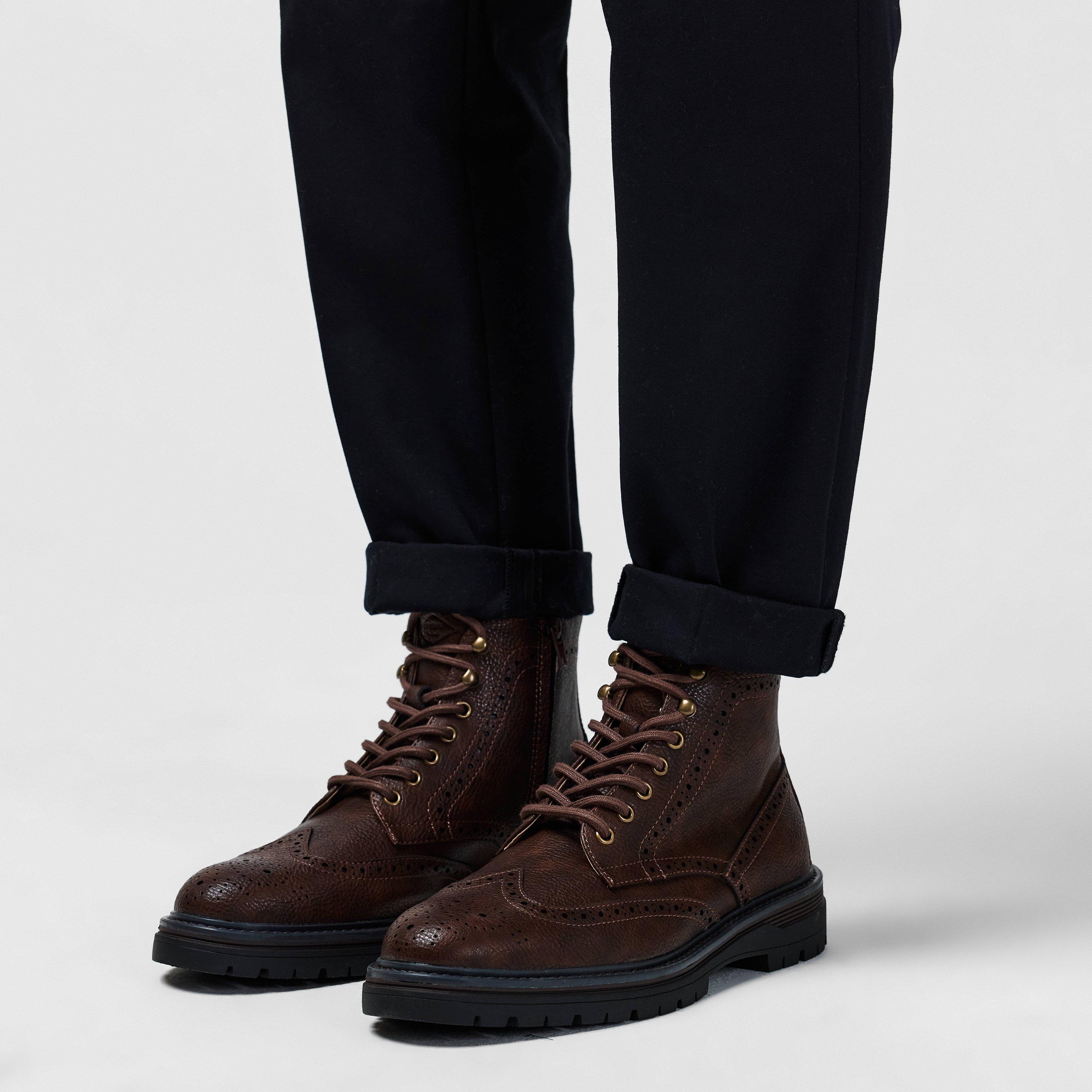 Braun - Lee Cooper - Brogue Boots Mens - 2