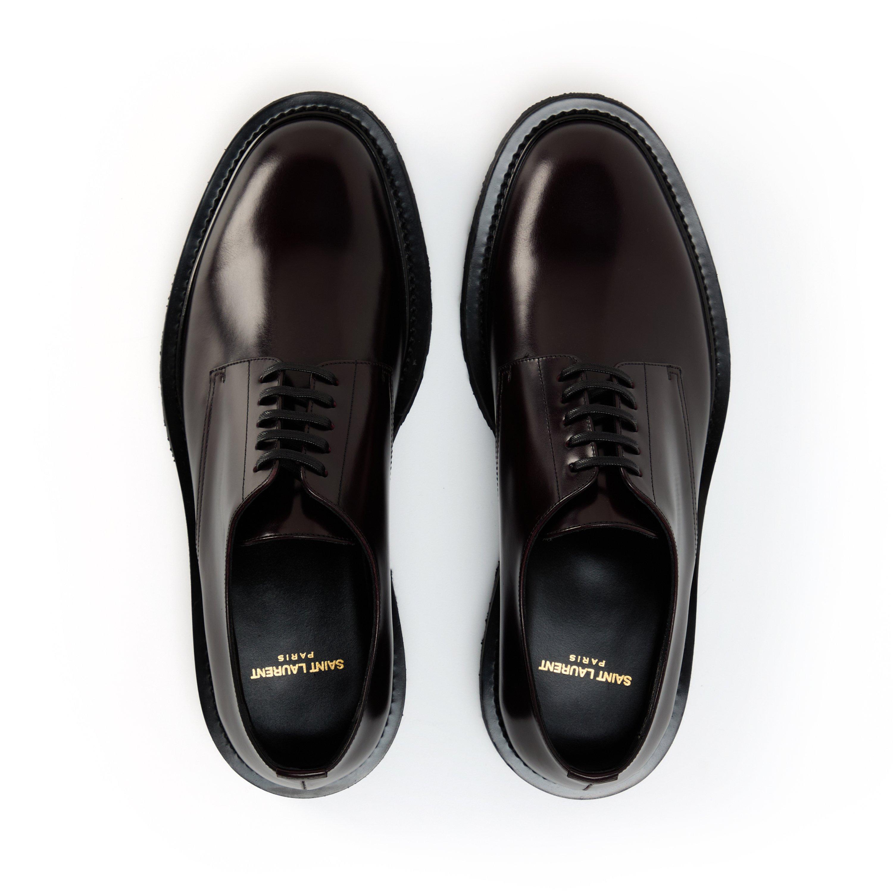 おにっしー様★Saint laurent derby perfore army SAINT LAURENT Army Patent-Leather Derby Shoes for Men | MR