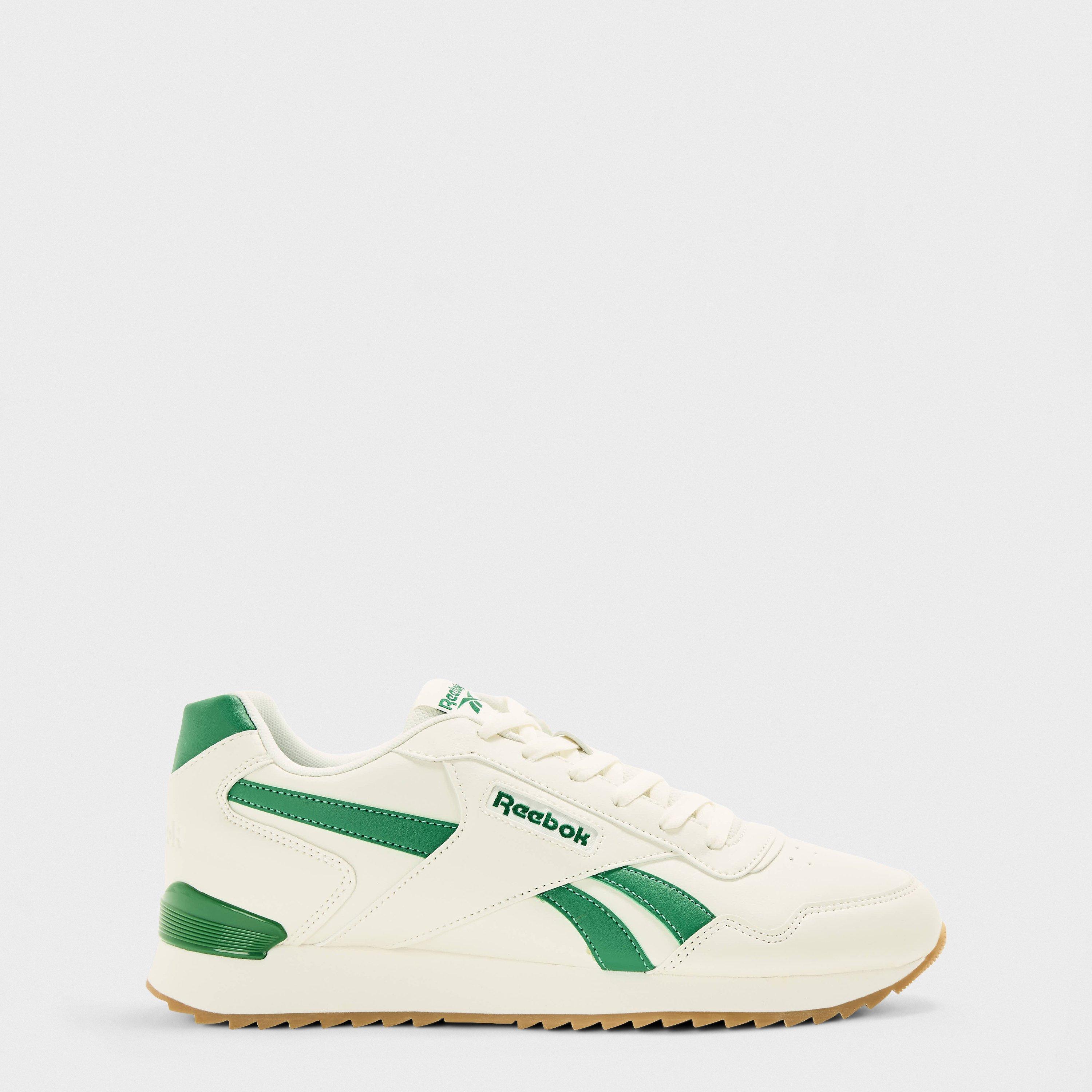 Reebok Men's Glide Ripple Clip Trainers - White/Green - 7.5 (41)