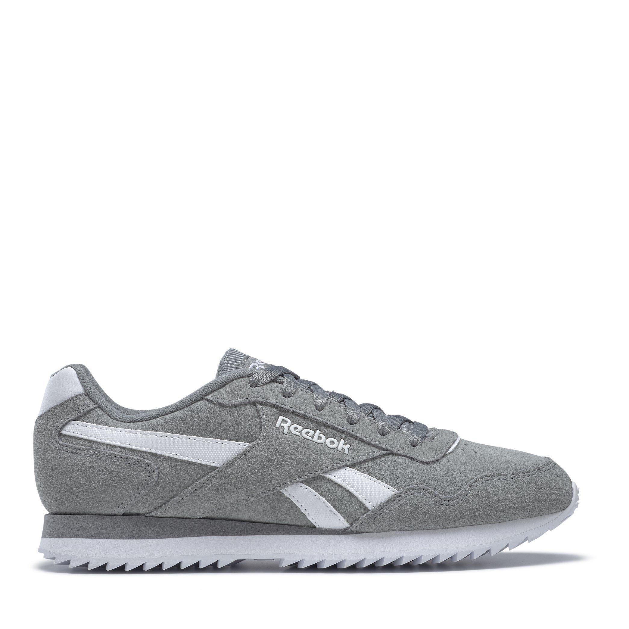 Reebok Men's Glide Ripple Suede Trainers - Ltgrey/White - 7 (40.5)