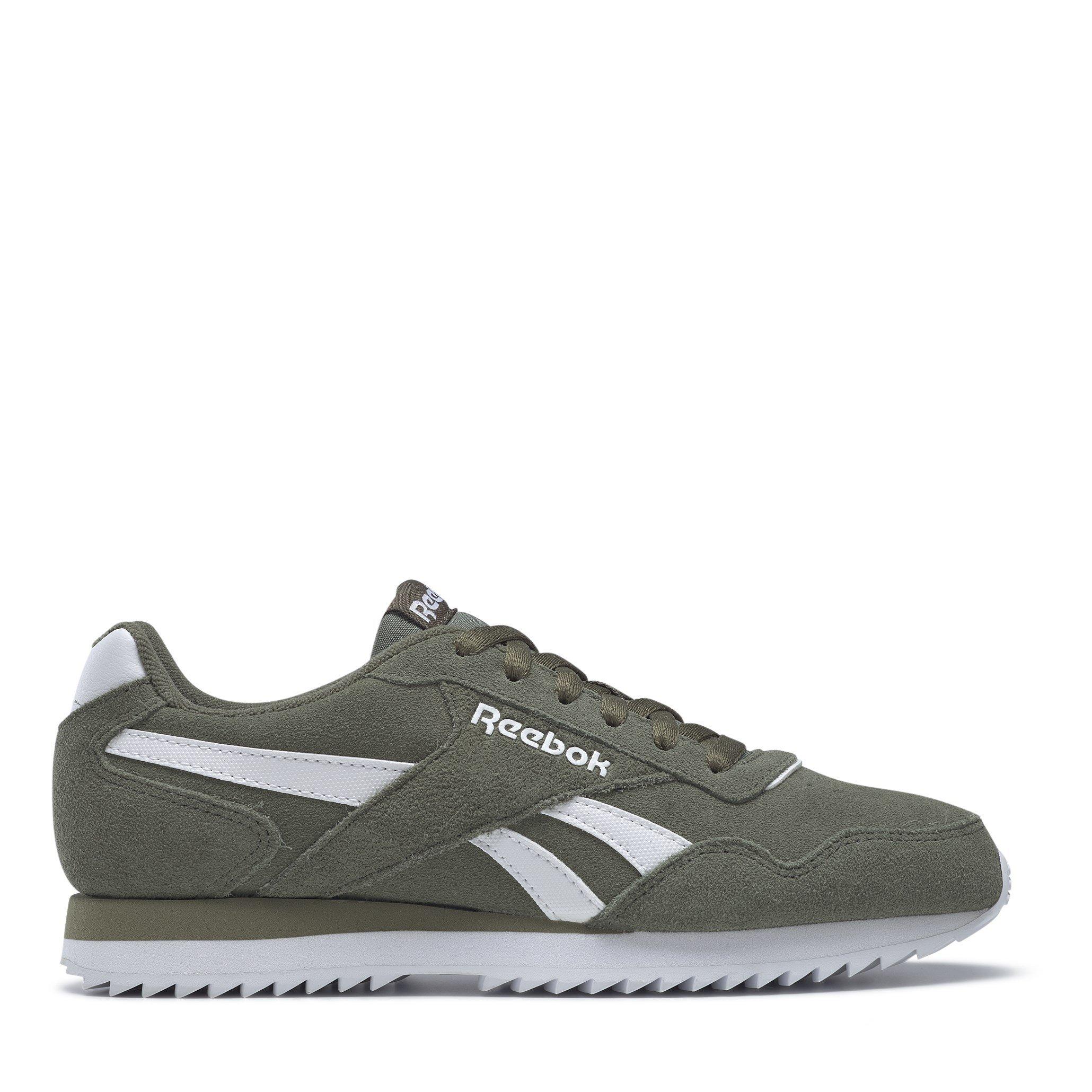 Reebok Men's Glide Ripple Suede Trainers - Huntergreen/Wht - 7 (40.5)