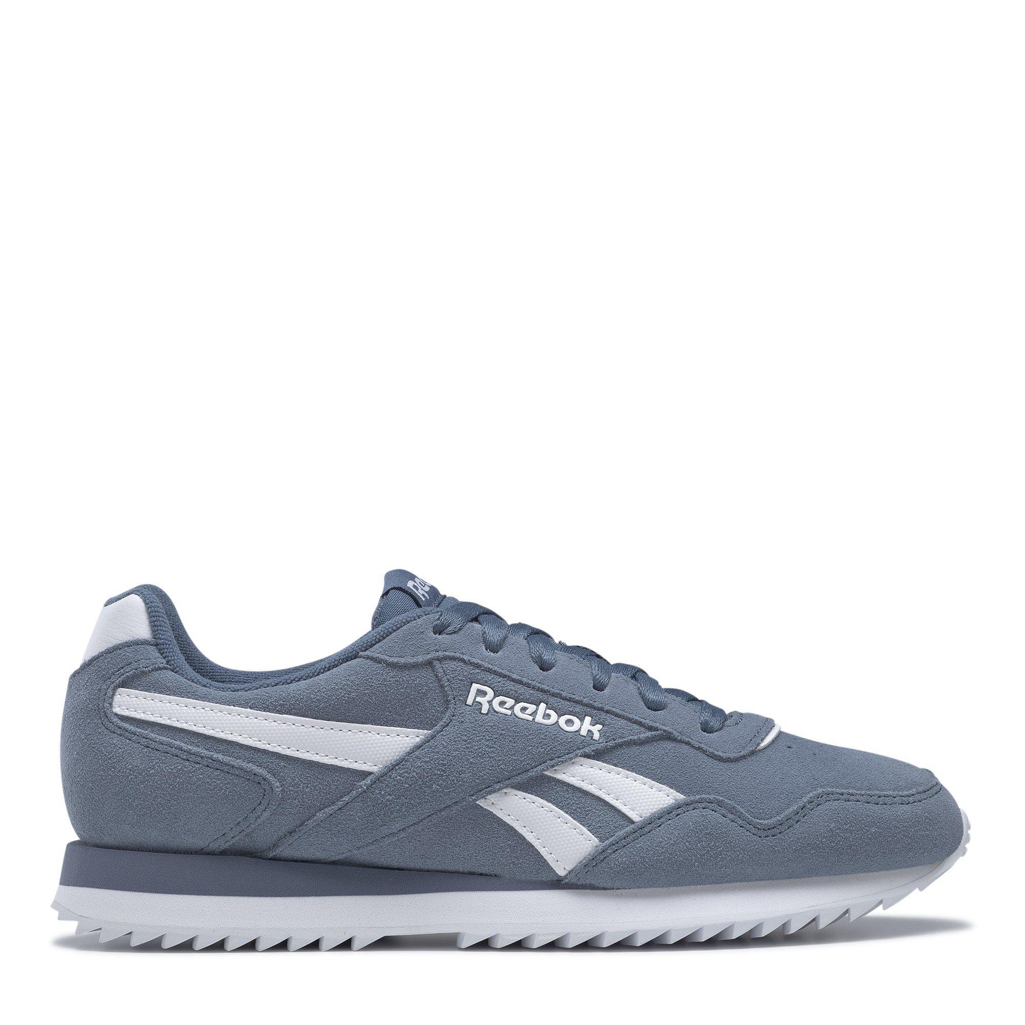 Reebok Men's Glide Ripple Suede Trainers - Blueslate/White - 7 (40.5)
