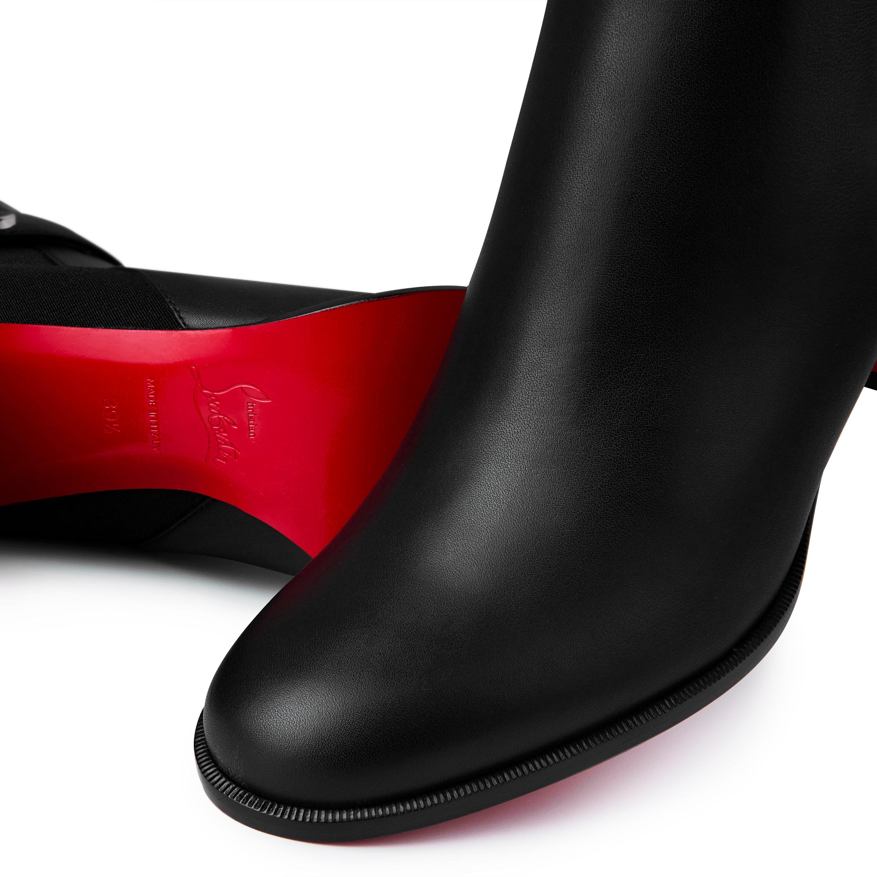 Black BK01 - Christian Louboutin - CL Chelsea Booty 70mm Low Boots - 4