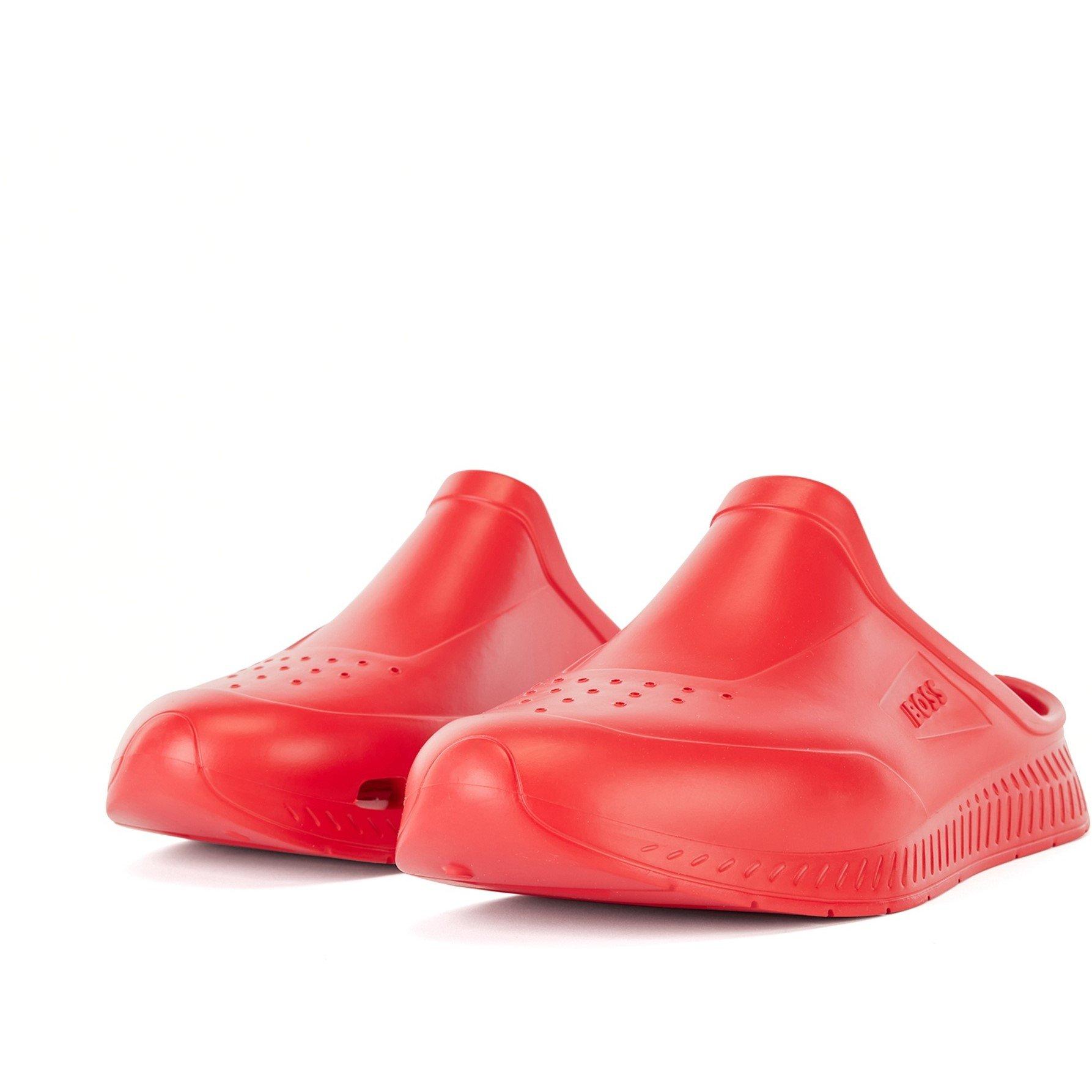 Bright Red - Boss - Men's Titanium-R Rubber Water-Friendly Pool Sliders - 2
