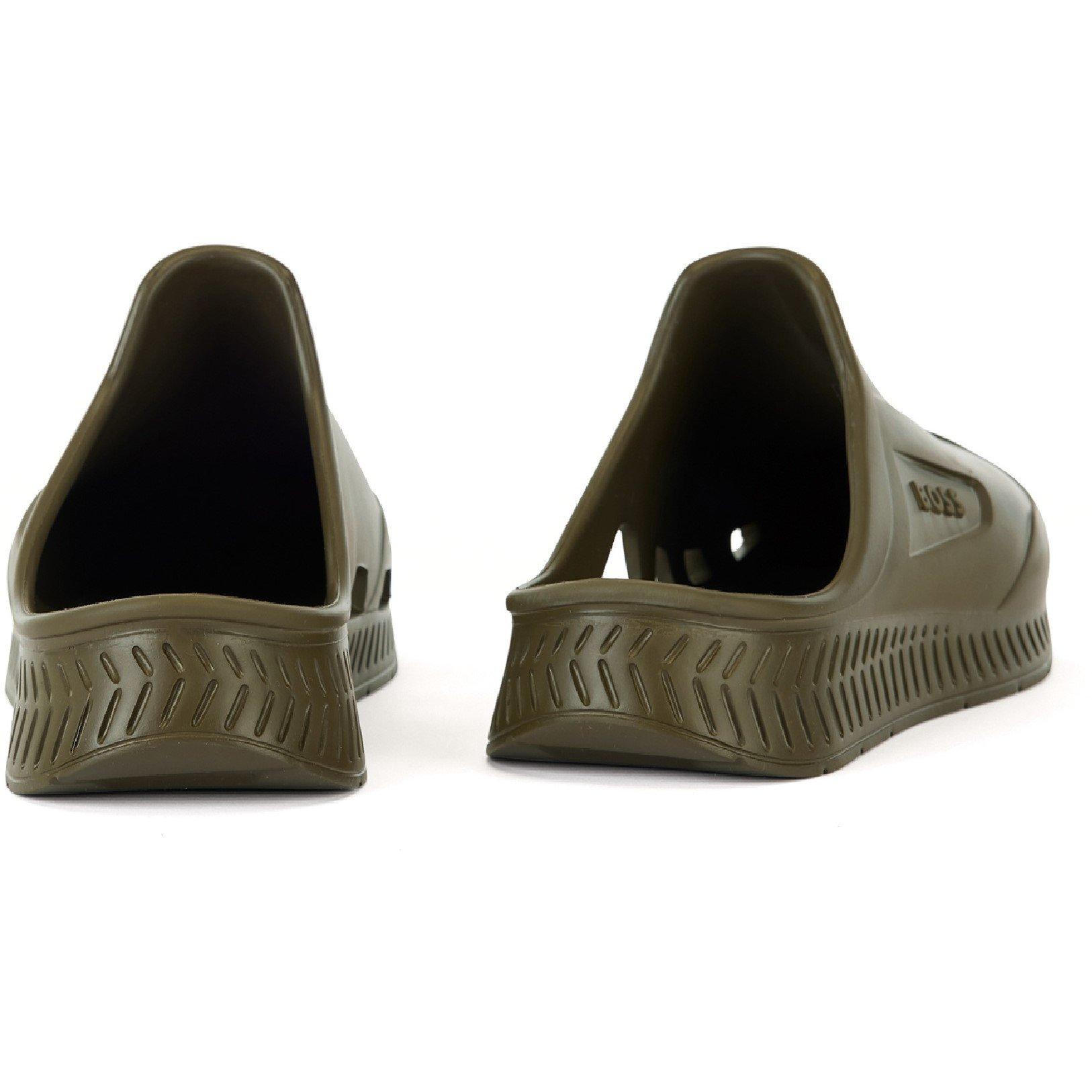 Dark Green - Boss - Men's Titanium-R Rubber Water-Friendly Pool Sliders - 3