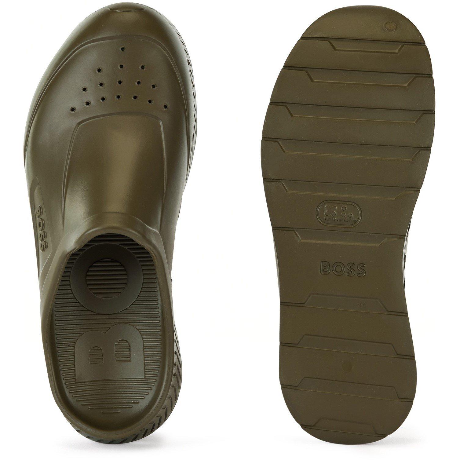 Dark Green - Boss - Men's Titanium-R Rubber Water-Friendly Pool Sliders - 4