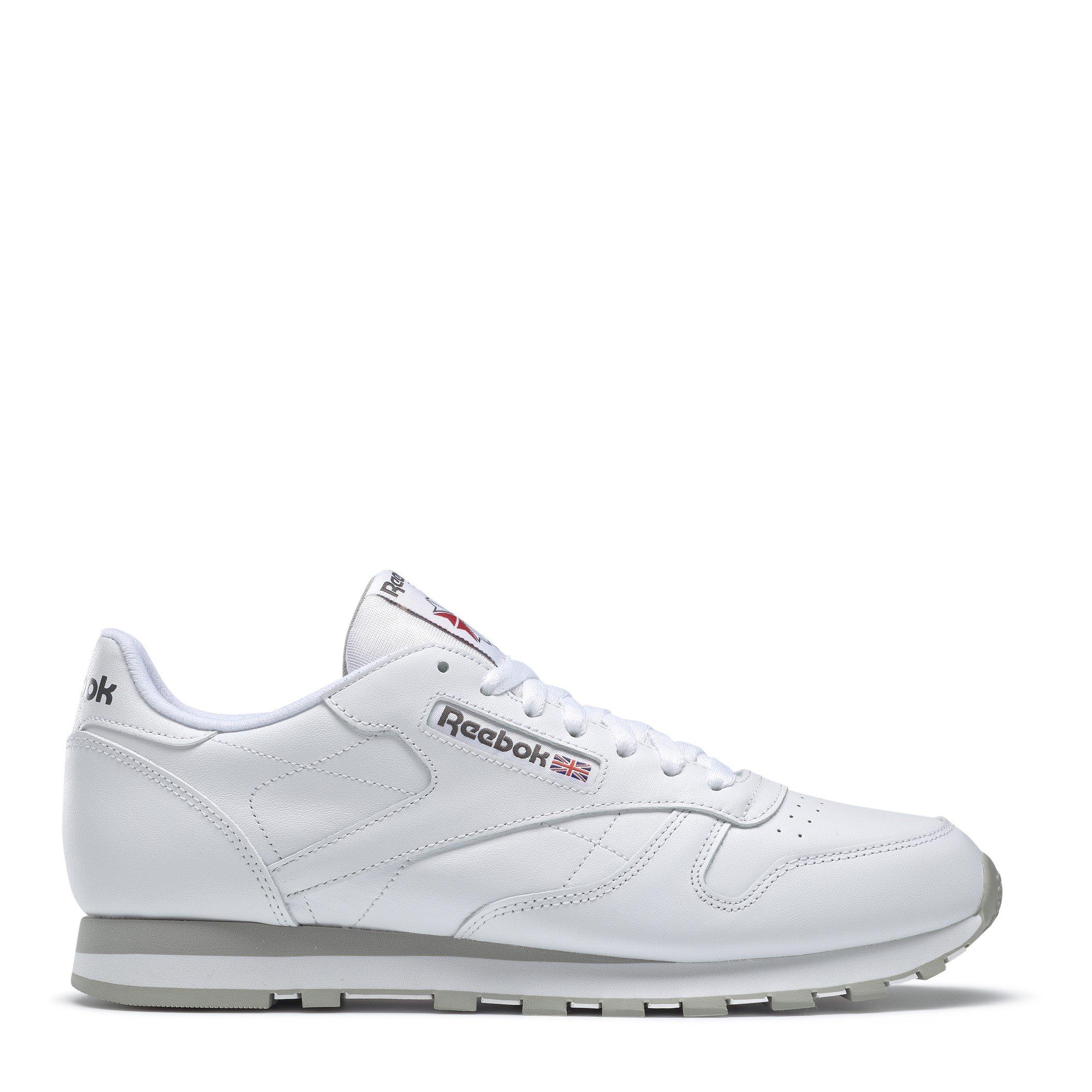 White - Reebok - Classic Leather Mens Trainers - 1