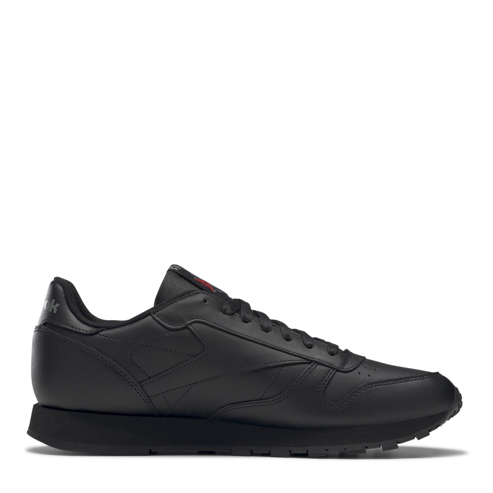 Black - Reebok - Classic Leather Mens Trainers - 2