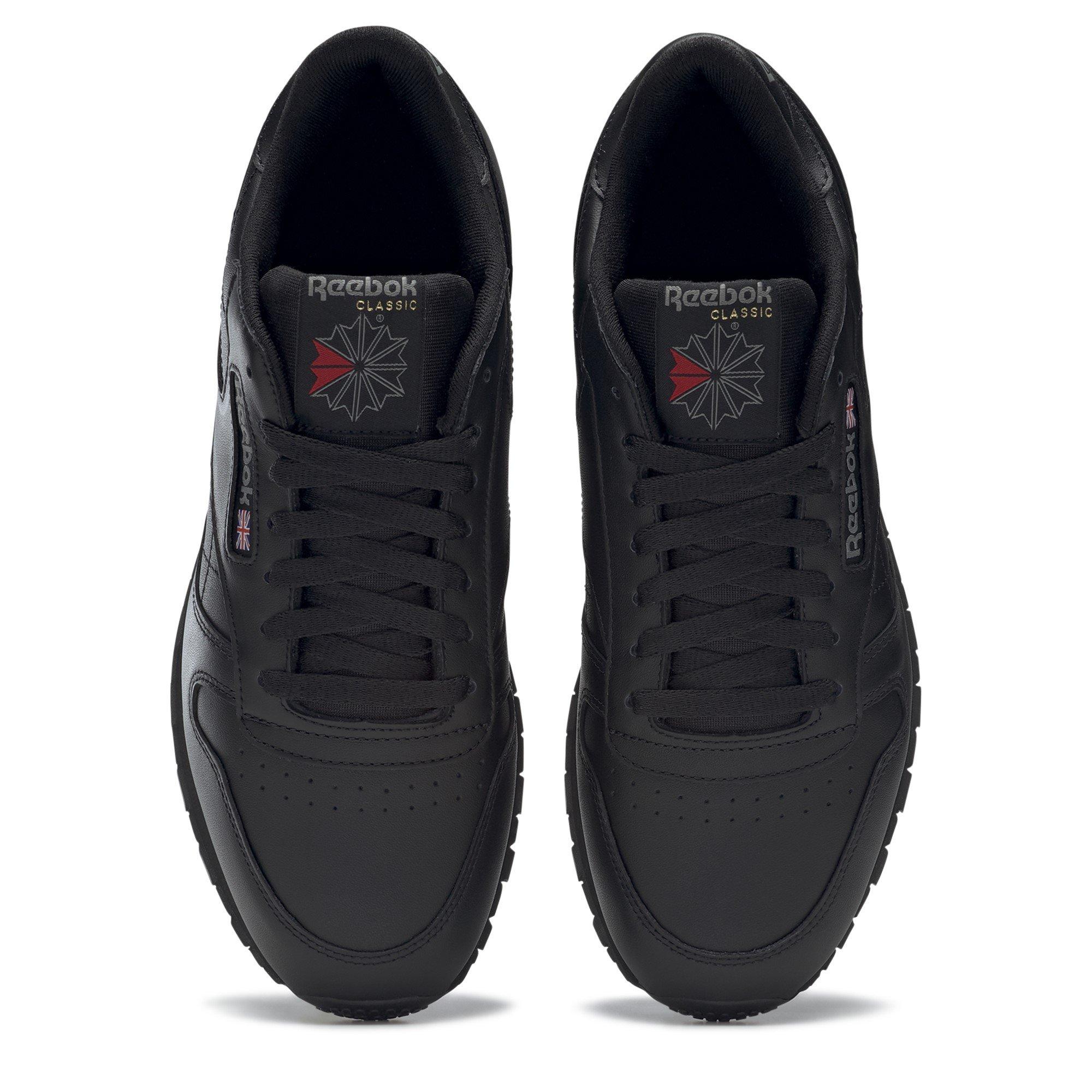 Black - Reebok - Classic Leather Mens Trainers - 5